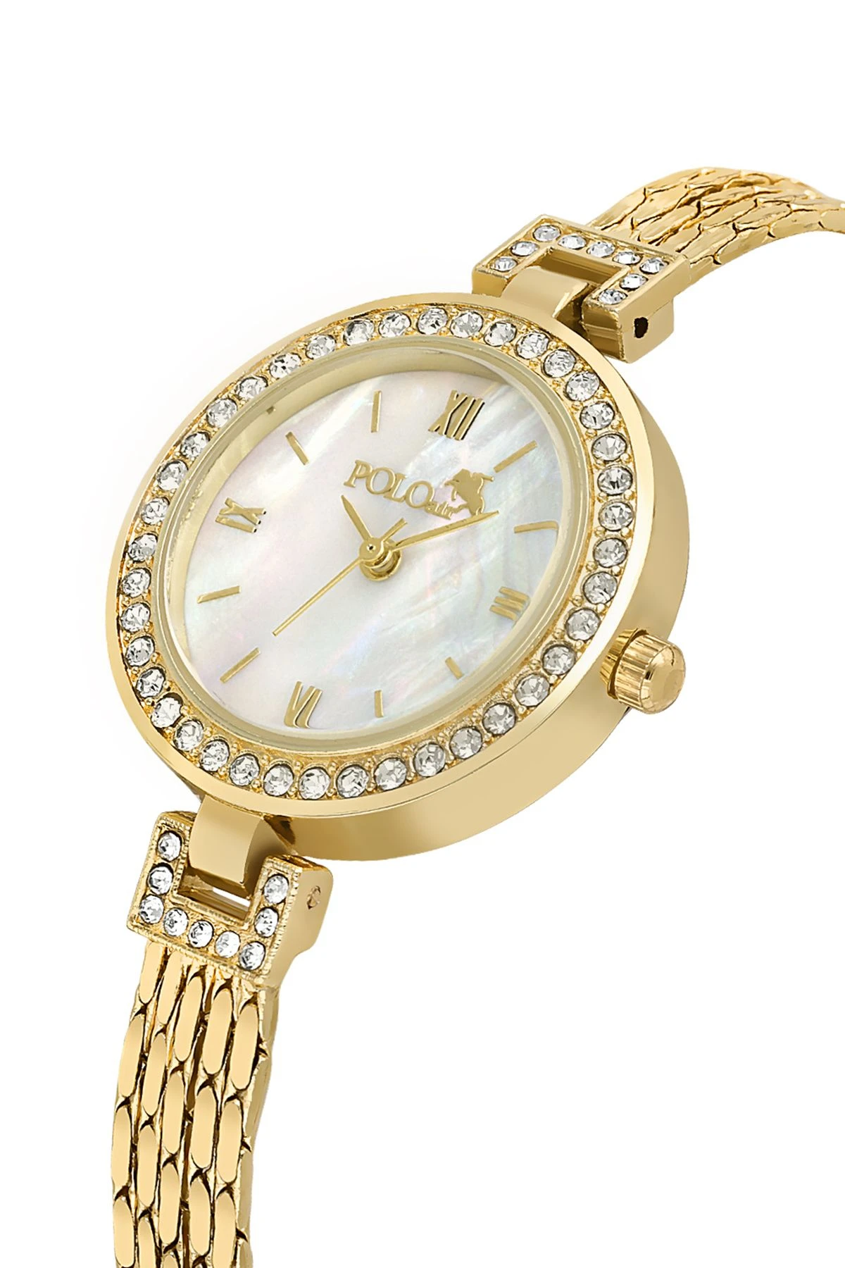 Lüx Taşlı Kadın Kol Saati Zirkon Taşlı Sonsuzluk Bileklik Kombin Gold Renk Pl-1548B1 Gold Pl-1548B1