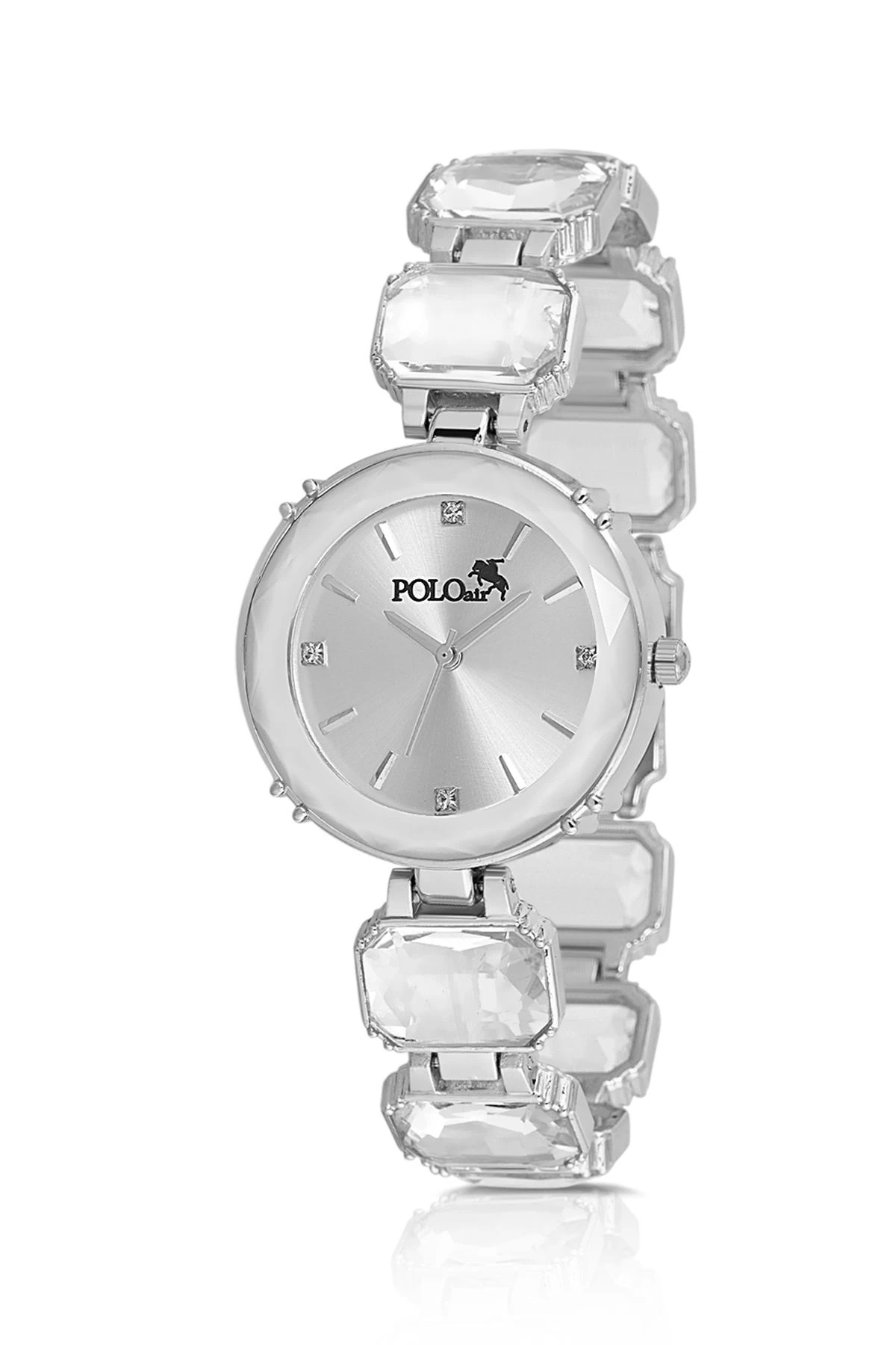 Lüx Taşlı Kordon Kadın Kol Saati Gümüş Renk Pl-1533B2X Gümüş Pl-1533B2X