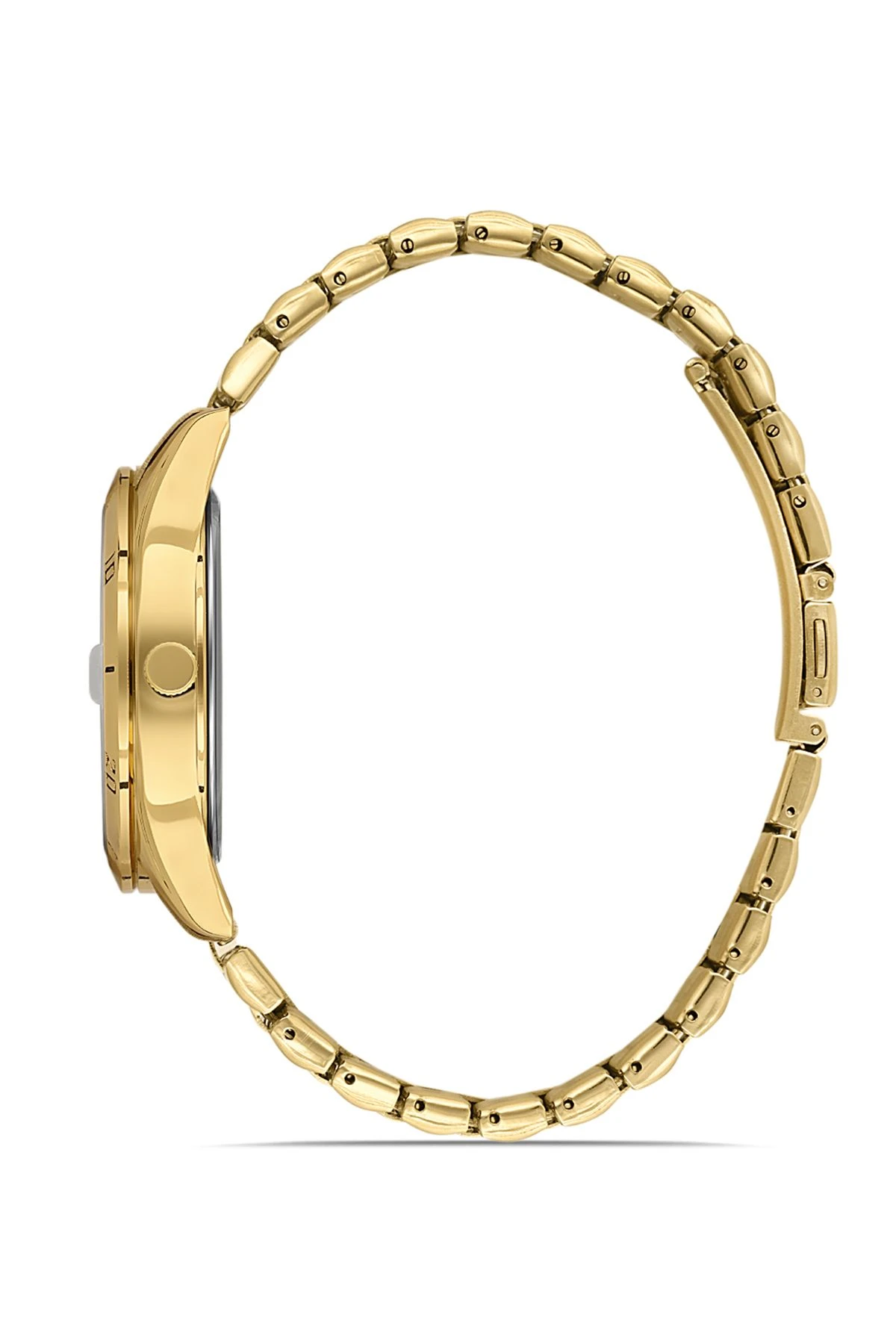 Mercek Takvimli Erkek Kol Saati Gold Siyah Renk Pl-0987E5X Gold-Siyah Pl-0987E5X