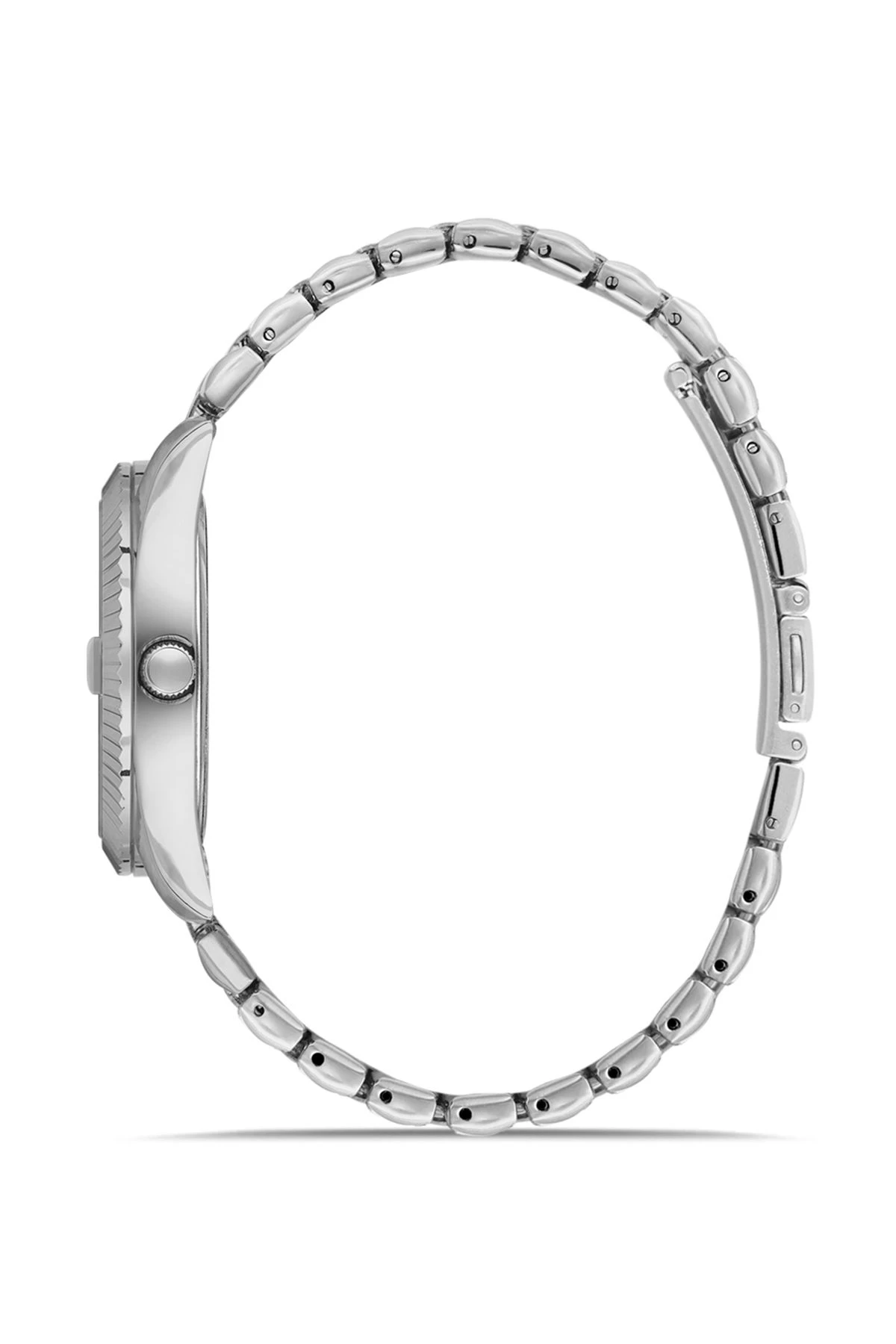 Mercek Takvimli Metal Kasa Erkek Kol Saati Gümüş Açık Yeşil Renk Pl-0988E5X Yeşil-Gümüş Pl-0988E5X