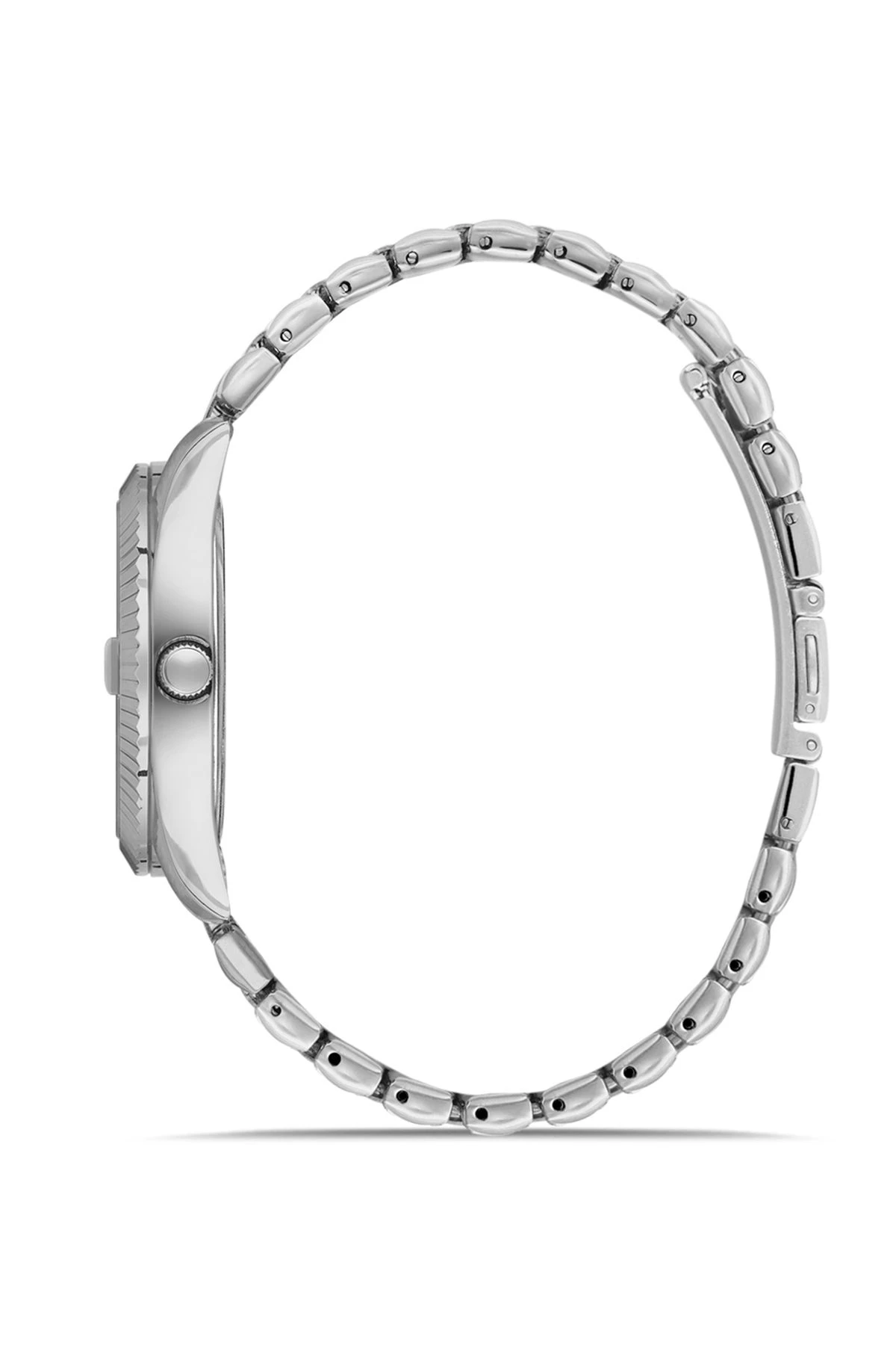 Mercek Takvimli Metal Kasa Erkek Kol Saati Gümüş Lacivert Renk Pl-0988E2X Lacivert-Gümüş Pl-0988E2X