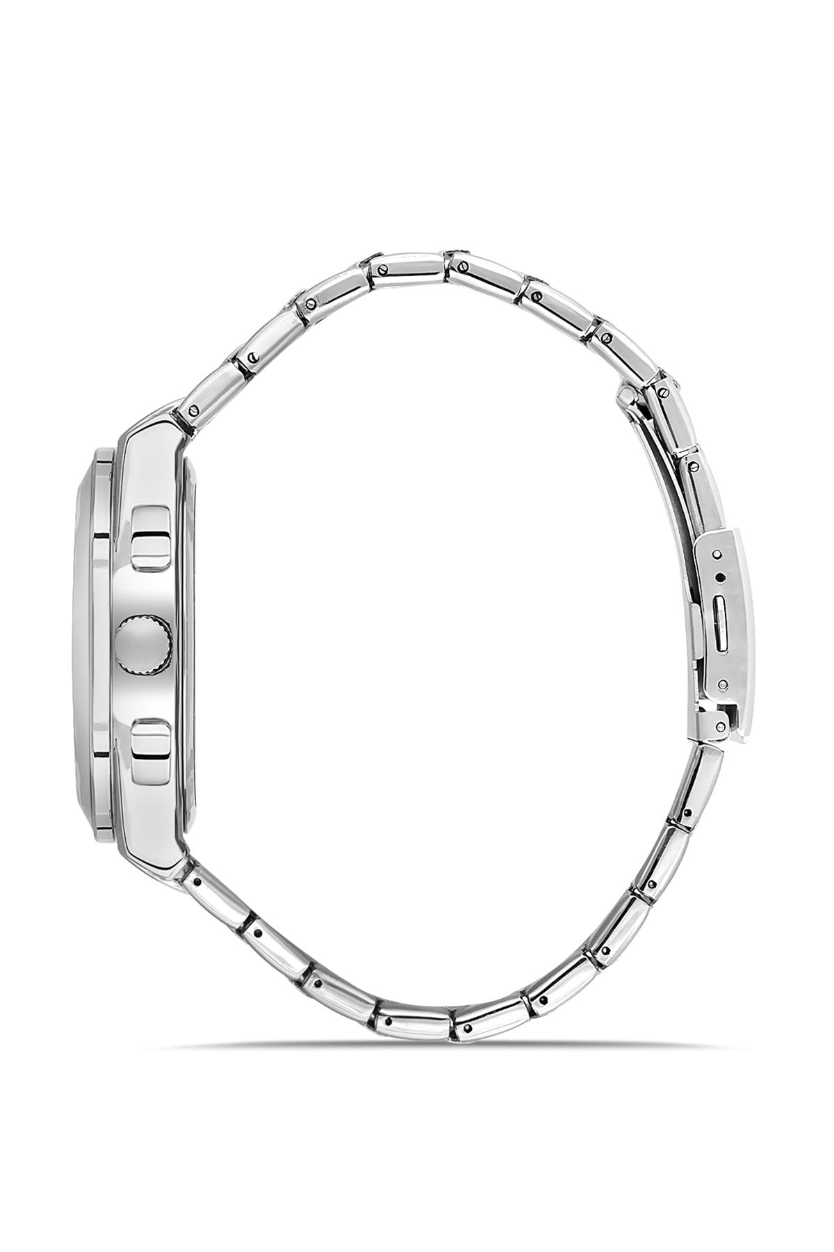 Metal Kasa Erkek Kol Saati Gümüş Koyu Yeşil Renk Pl-0990E4X Koyu Yeşil-Gümüş Pl-0990E4X