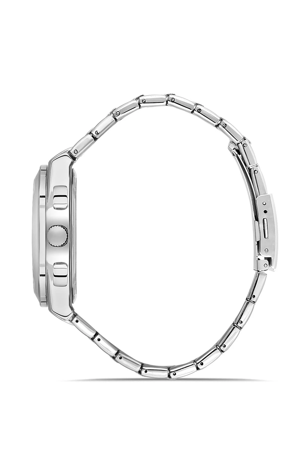 Metal Kasa Erkek Kol Saati Gümüş Lacivert Renk Pl-0990E2X Lacivert-Gümüş Pl-0990E2X
