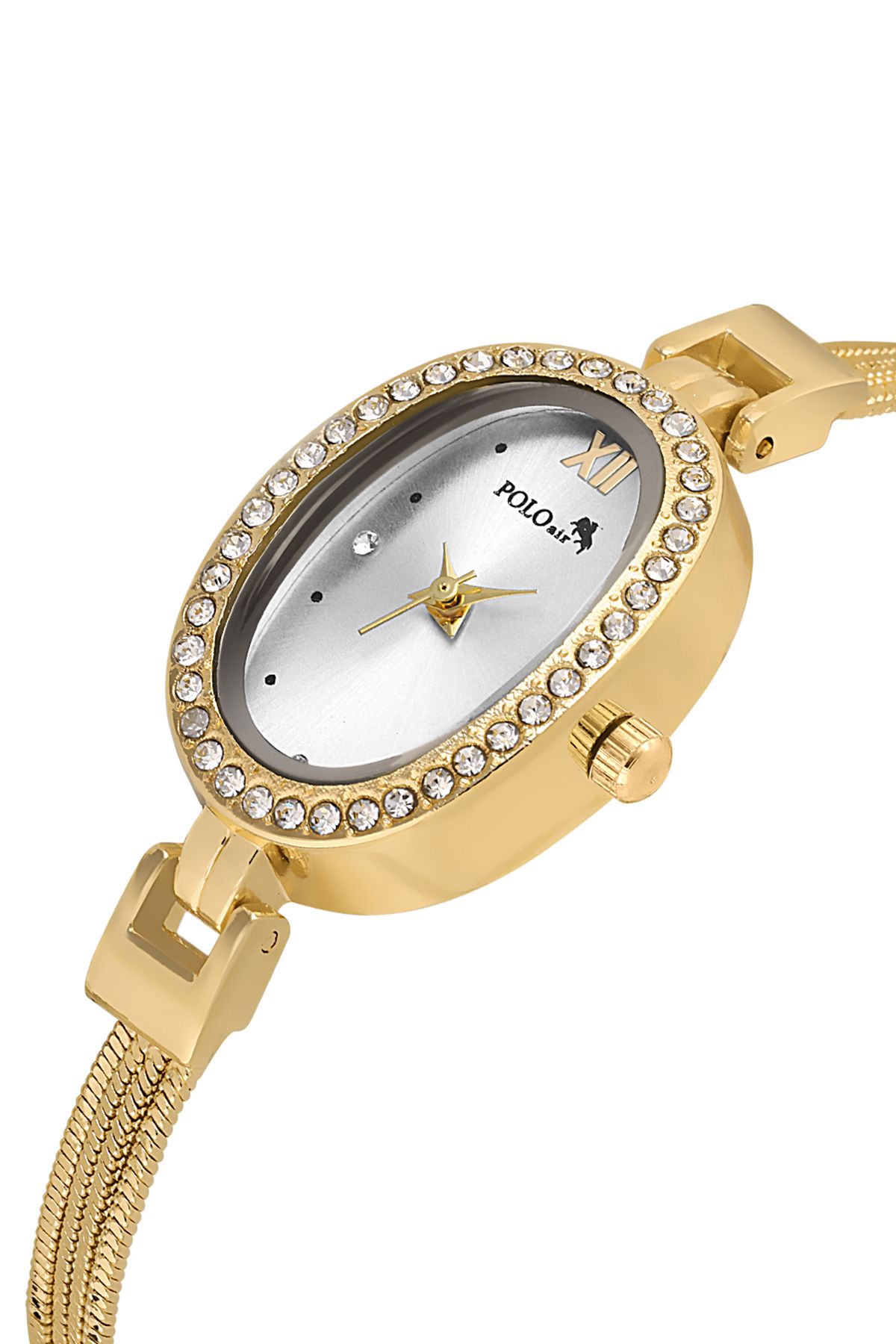 Oval Kasa Kadın Kol Saati Parfüm Bordo Hediyelik Kutsunda Set Gold Renk St-2170S1 Gold St-2170S1