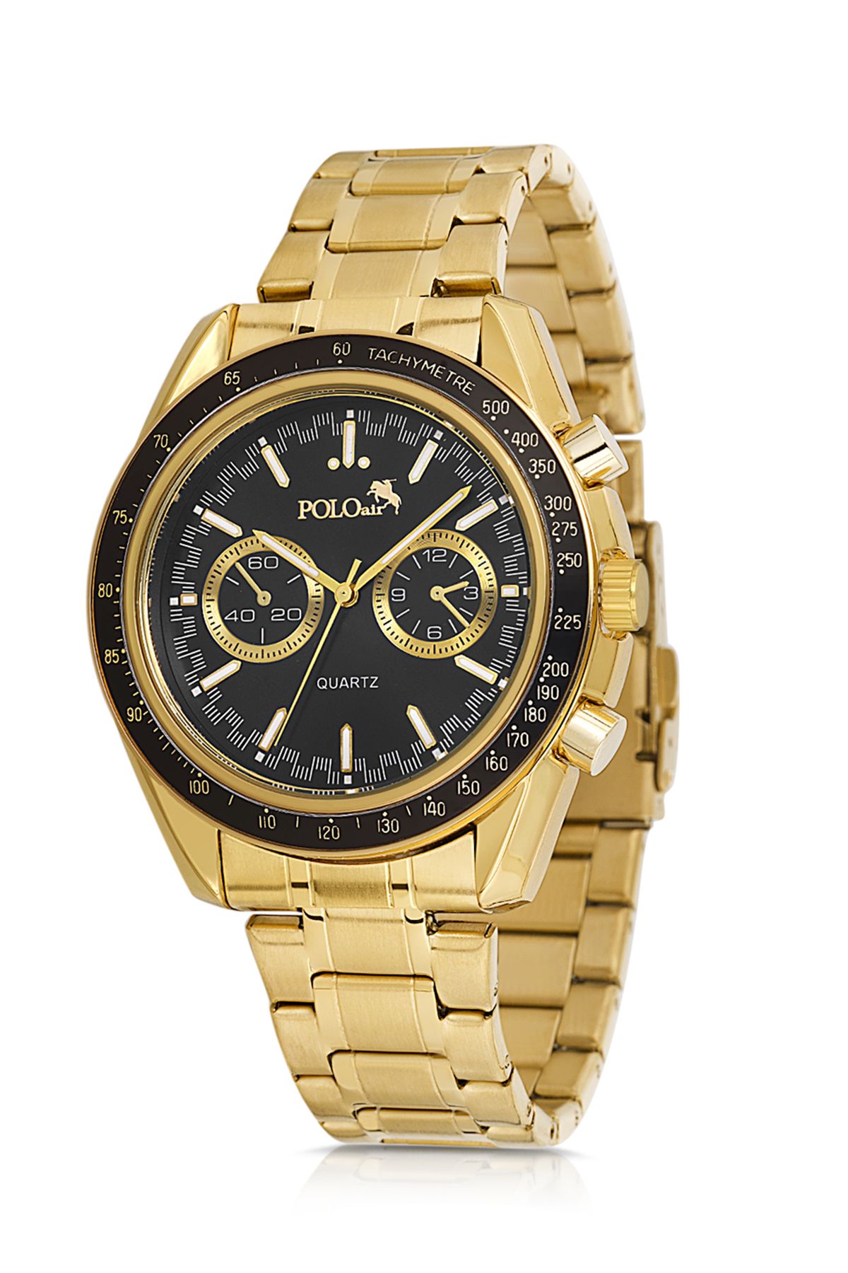 Spor Kasa Erkek Kol Saati Gold Siyah Renk Pl-0991E4X Gold-Siyah Pl-0991E4X