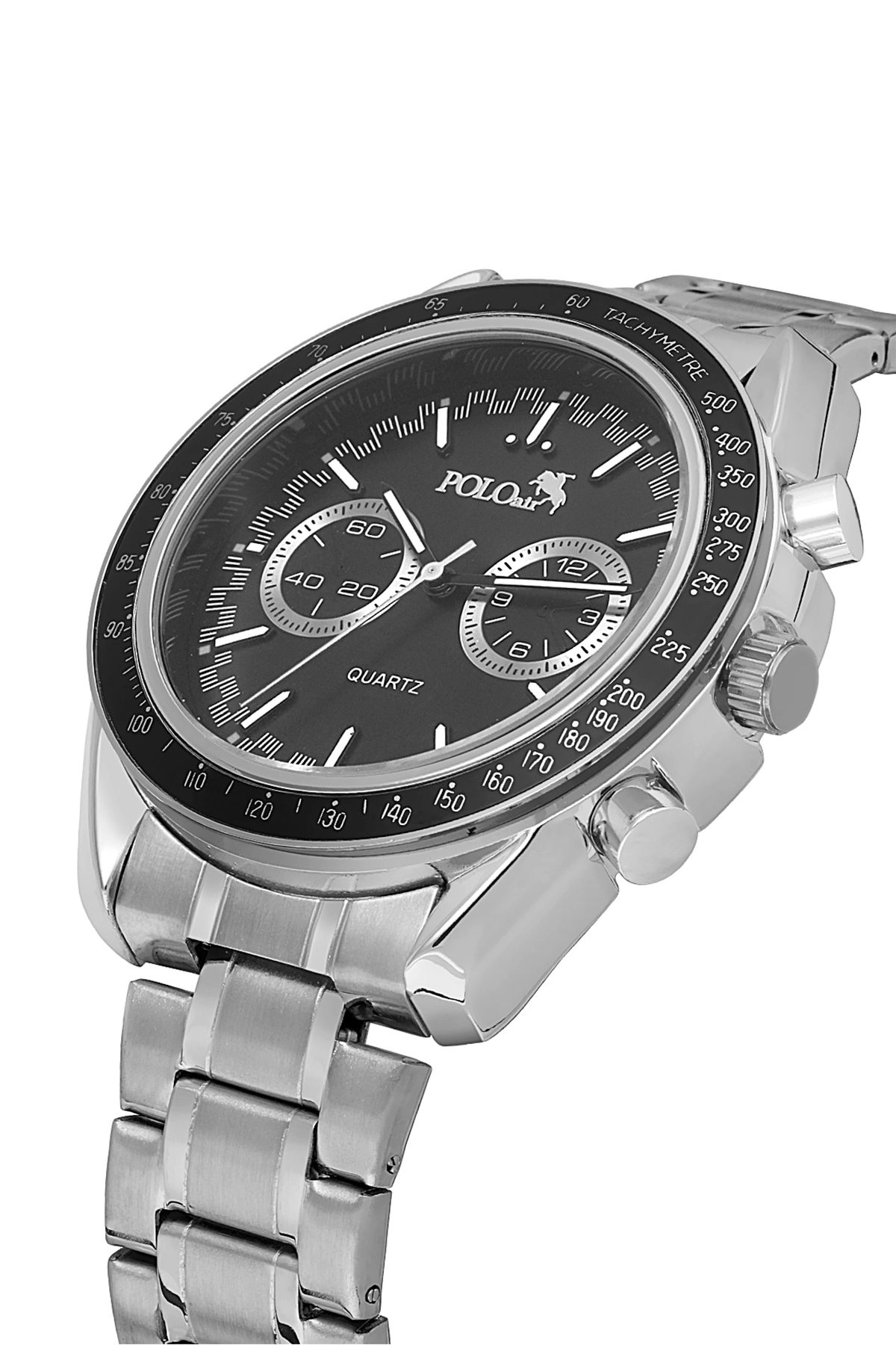 Spor Kasa Erkek Kol Saati Gümüş Siyah Renk Pl-0991E3X Siyah-Gümüş Pl-0991E3X