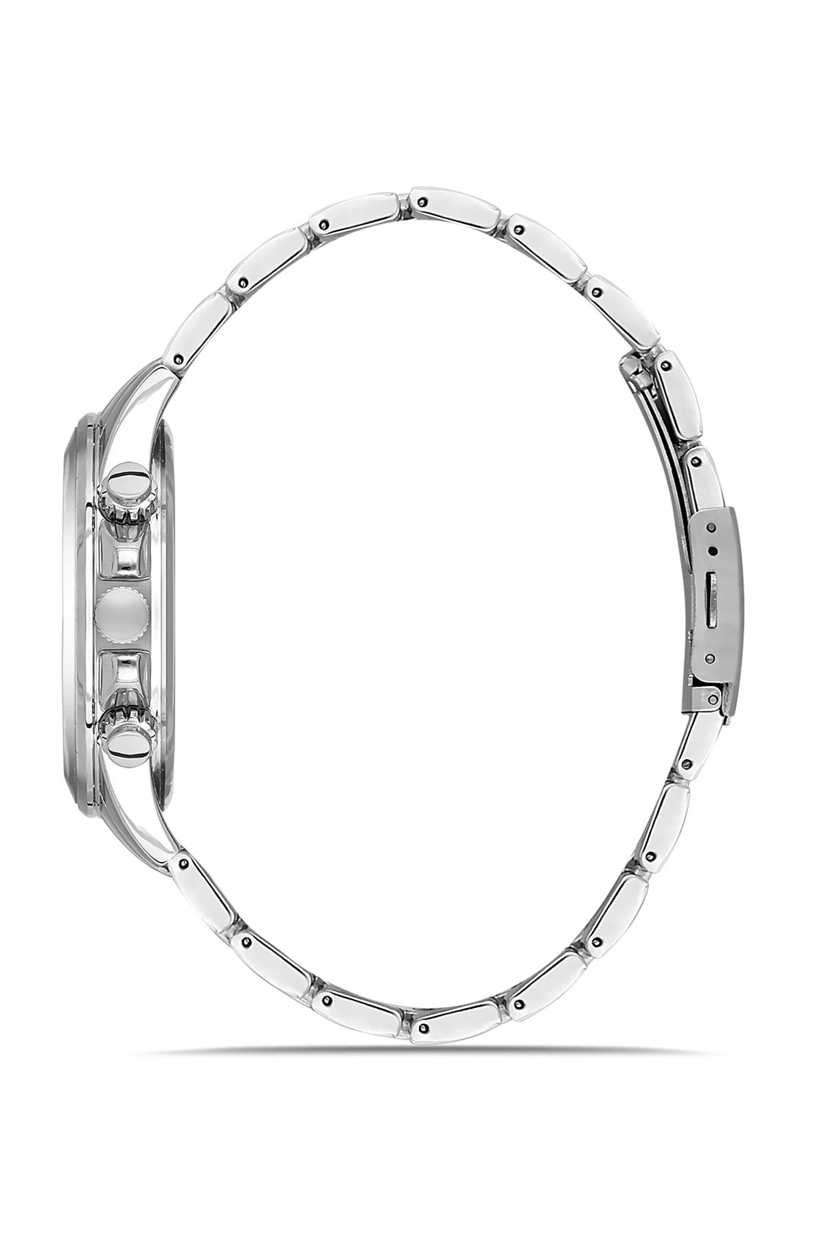 Spor Kasa Klasik Metal Erkek Kol Saati Gümüş Siyah Renk Pl-0995E3X Siyah-Gümüş Pl-0995E3X