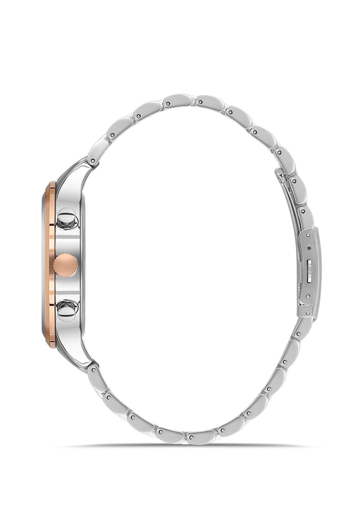 Spor Metal Erkek Kol Saati Gümüş Lacivert Bakır Renk Pl-0998E5X Gümüş-Lacivert-Bakır Pl-0998E5X