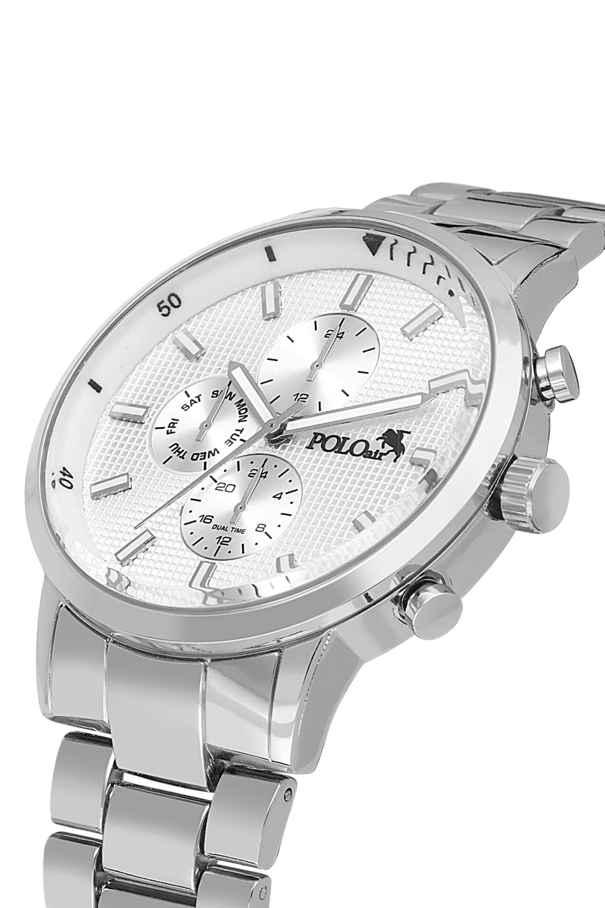Spor Metal Erkek Kol Saati Gümüş Renk Pl-0998E4X Gümüş Pl-0998E4X