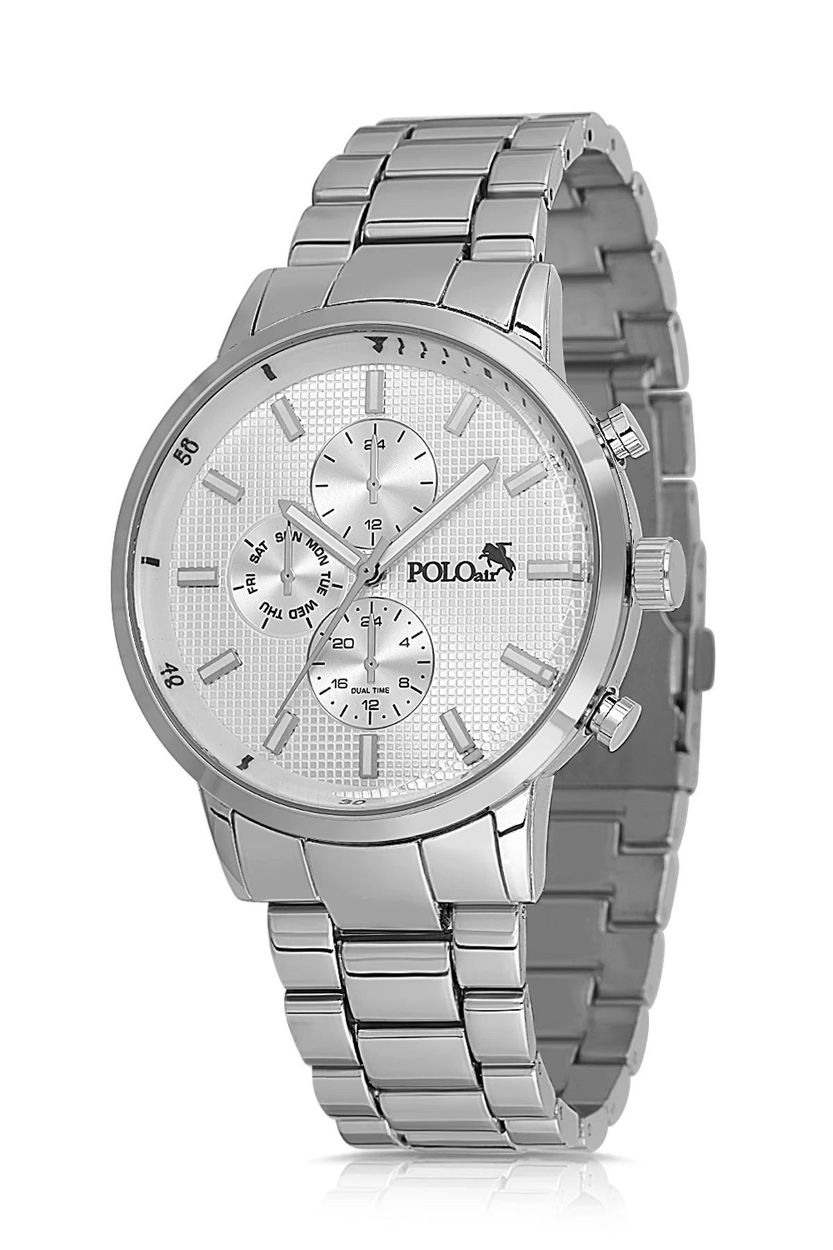Spor Metal Erkek Kol Saati Gümüş Renk Pl-0998E4X Gümüş Pl-0998E4X