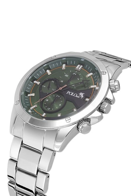 Erkek Kol Saati Gümüş Koyu Yeşil Renk Pl-0993E4X Koyu Yeşil-Gümüş Pl-0993E4X