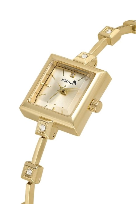 Kare Kasa Taşlı Kordon Kadın Kol Saati Gold Renk Pl-1543B1X Gold Pl-1543B1X