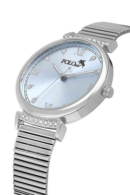 Klasik Kadın Kol Saati Gümüş Mavi Renk Pl-1554B3X Mavi-Gümüş Pl-1554B3X