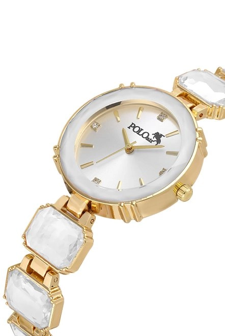 Lüx Taşlı Kordon Kadın Kol Saati Gold Renk Pl-1533B1X Gold Pl-1533B1X
