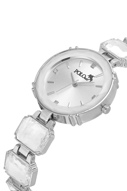 Lüx Taşlı Kordon Kadın Kol Saati Gümüş Renk Pl-1533B2X Gümüş Pl-1533B2X