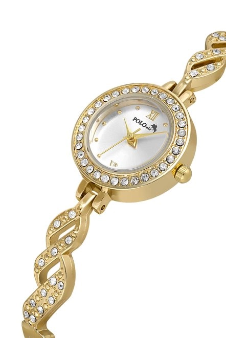 Lüx Taşlı Zarif Vintage Kadın Kol Saati Gold Renk Pl-1538B1X Gold Pl-1538B1X