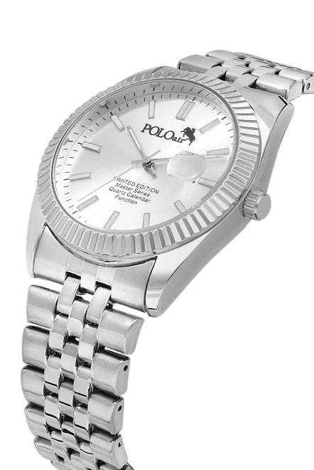 Mercek Takvimli Metal Kasa Erkek Kol Saati Gümüş Renk Pl-0988E3X Gümüş Pl-0988E3X