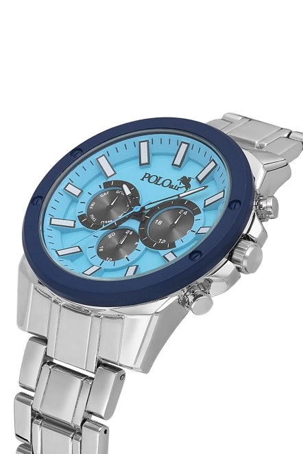 Spor Kasa Erkek Kol Saati Gümüş Mavi Renk Pl-0992E2X Mavi-Gümüş Pl-0992E2X