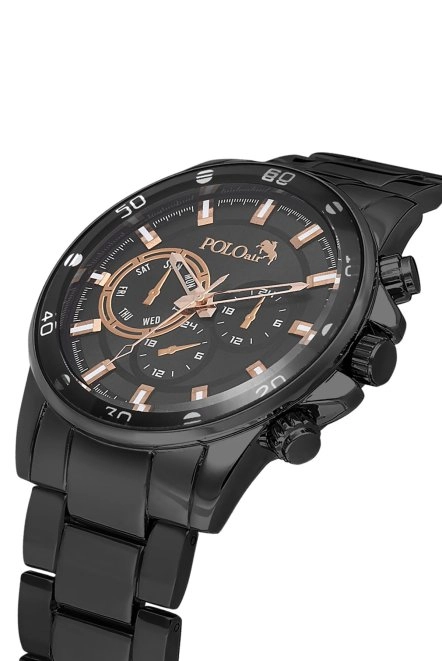 Spor Kasa Klasik Metal Kasa Erkek Kol Saati Siyah Bakır Renk Pl-0995E6X Siyah-Bakır Pl-0995E6X