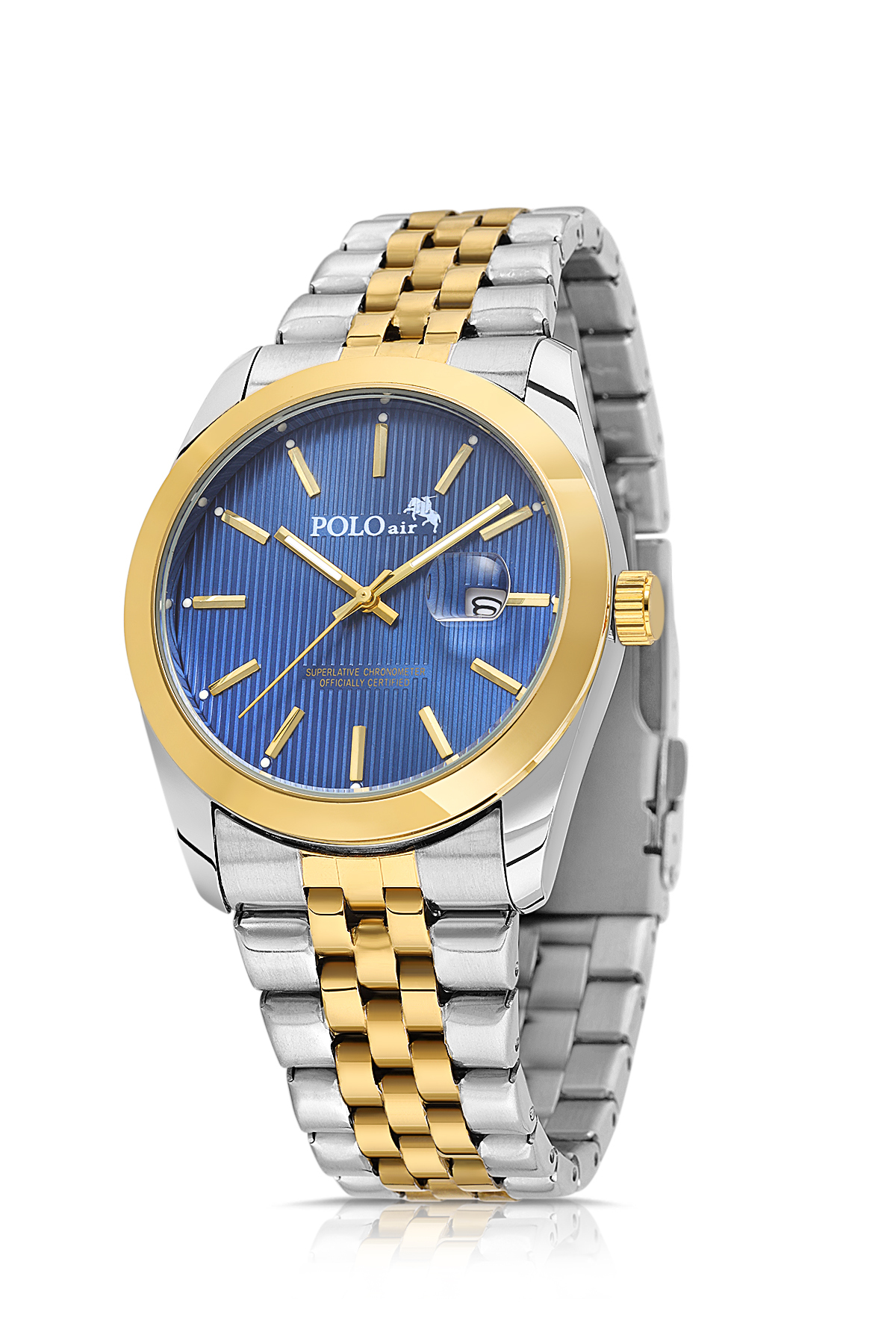 Erkek Kol Saati Cüzdan Kemer Kartlık Çakmak El Çanta Kombin Set Gold Gümüş Lacivert Renk Pl-7082E7 Lacivert Pl-7082E7