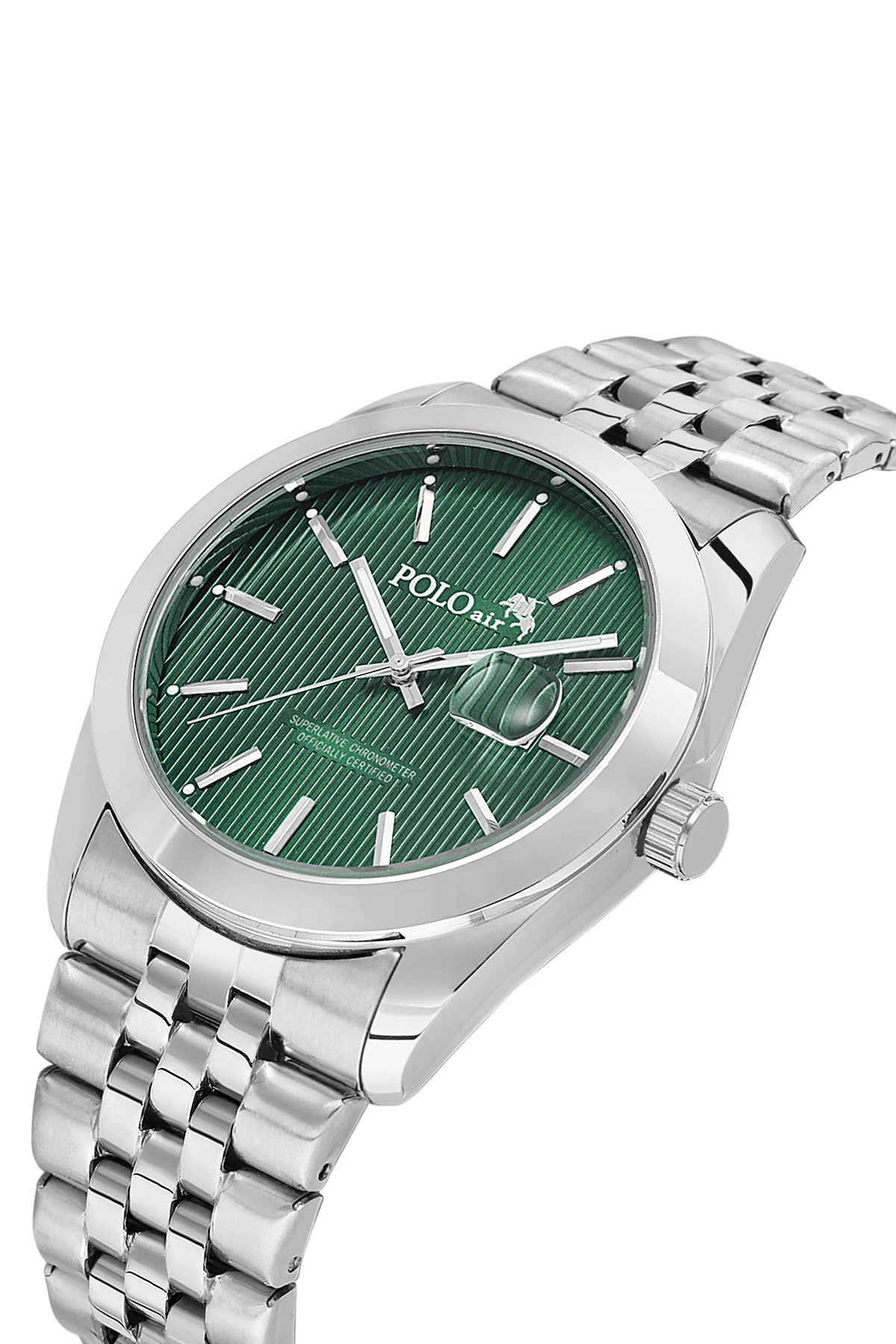 Erkek Kol Saati Cüzdan Kemer Kartlık Çakmak El Çanta Kombin Set Gümüş Yeşil Renk Pl-7082E4 Yeşil Pl-7082E4