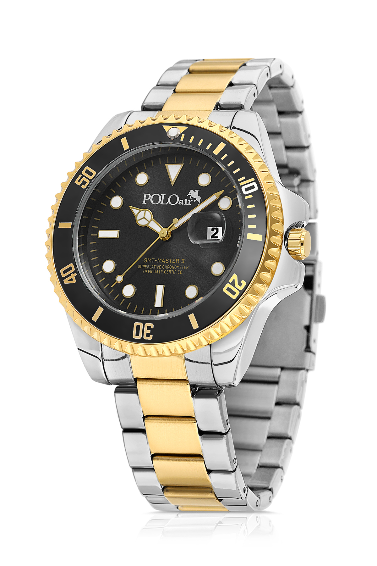 Mercek Takvimli Erkek Kol Saati Cüzdan Kemer Çakmak Anahtarlık Gold Gümüş Siyah Renk Pl-7078E11 Siyah Pl-7078E11