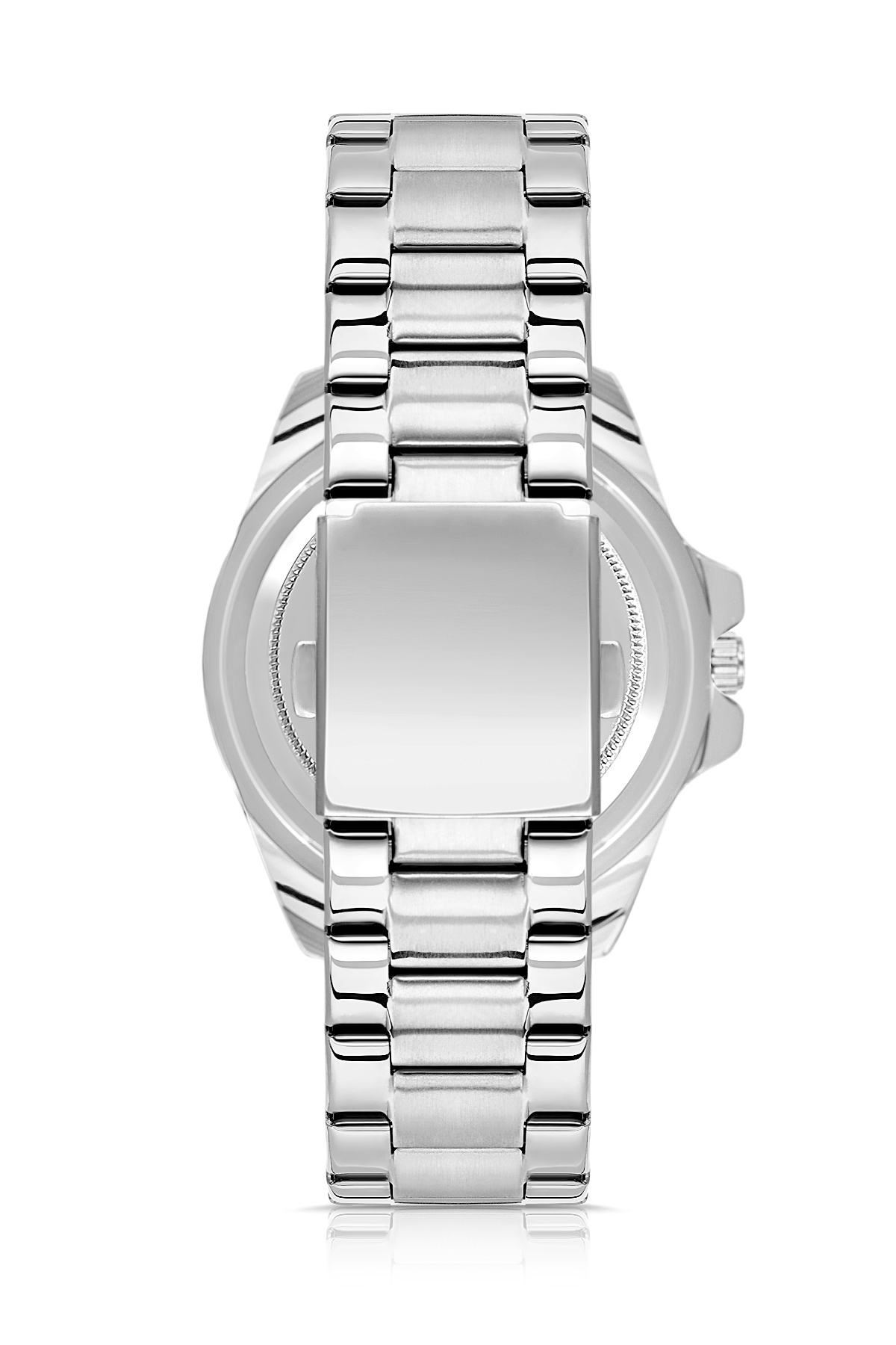 Mercek Takvimli Erkek Kol Saati Cüzdan Kemer Kartlık Parfüm Seti Gümüş Lacivert Renk Pl-7073E2 Lacivert Pl-7073E2