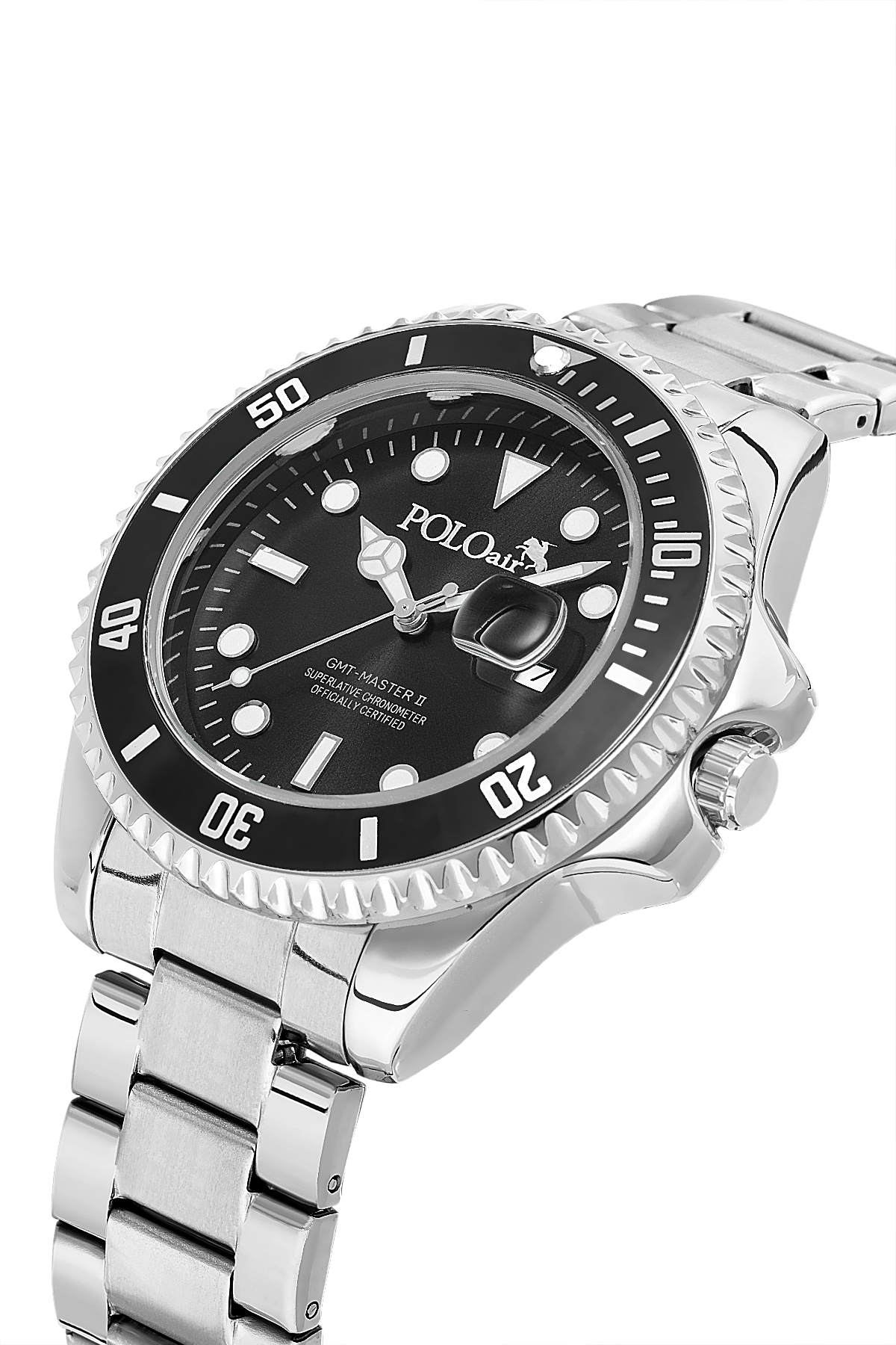 Mercek Takvimli Erkek Kol Saati Cüzdan Kemer Kartlık Parfüm Seti Gümüş Siyah Renk Pl-7073E3 Siyah Pl-7073E3