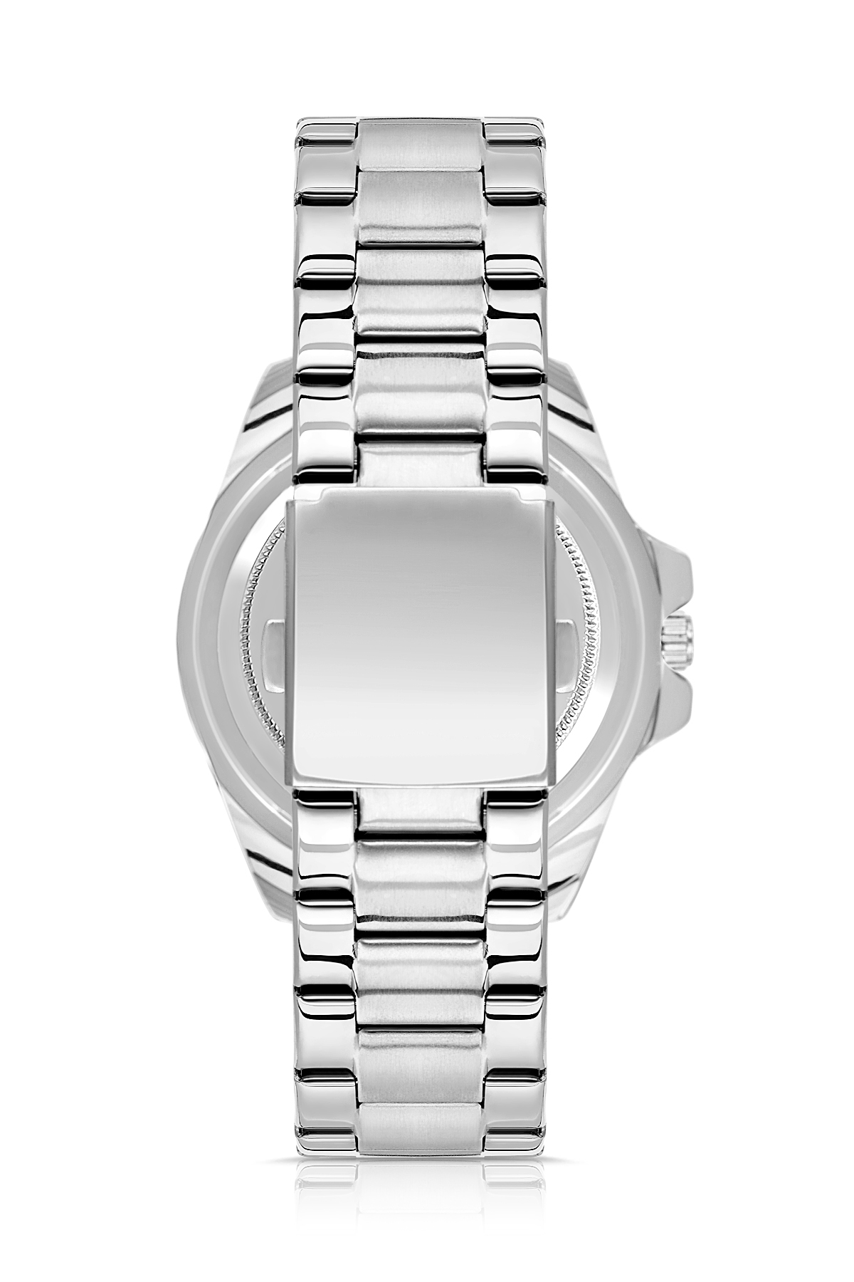 Mercek Takvimli Erkek Kol Saati Cüzdan Kemer Kartlık Parfüm Seti Gümüş Siyah Renk Pl-7073E3 Siyah Pl-7073E3