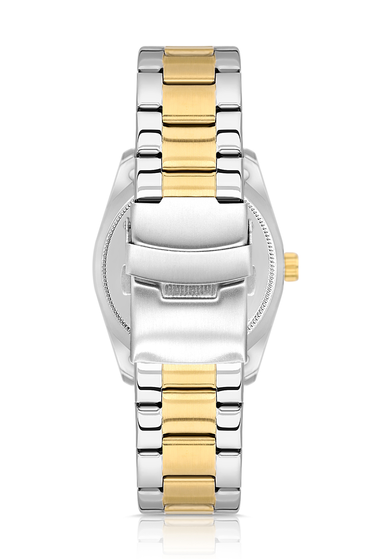 Ay Gün Gösterge Takvimli Erkek Kol Saati Gold Gümüş Yeşil Renk Pl-7076E8X Gold-Gümüş-Yeşil Pl-7076E8X