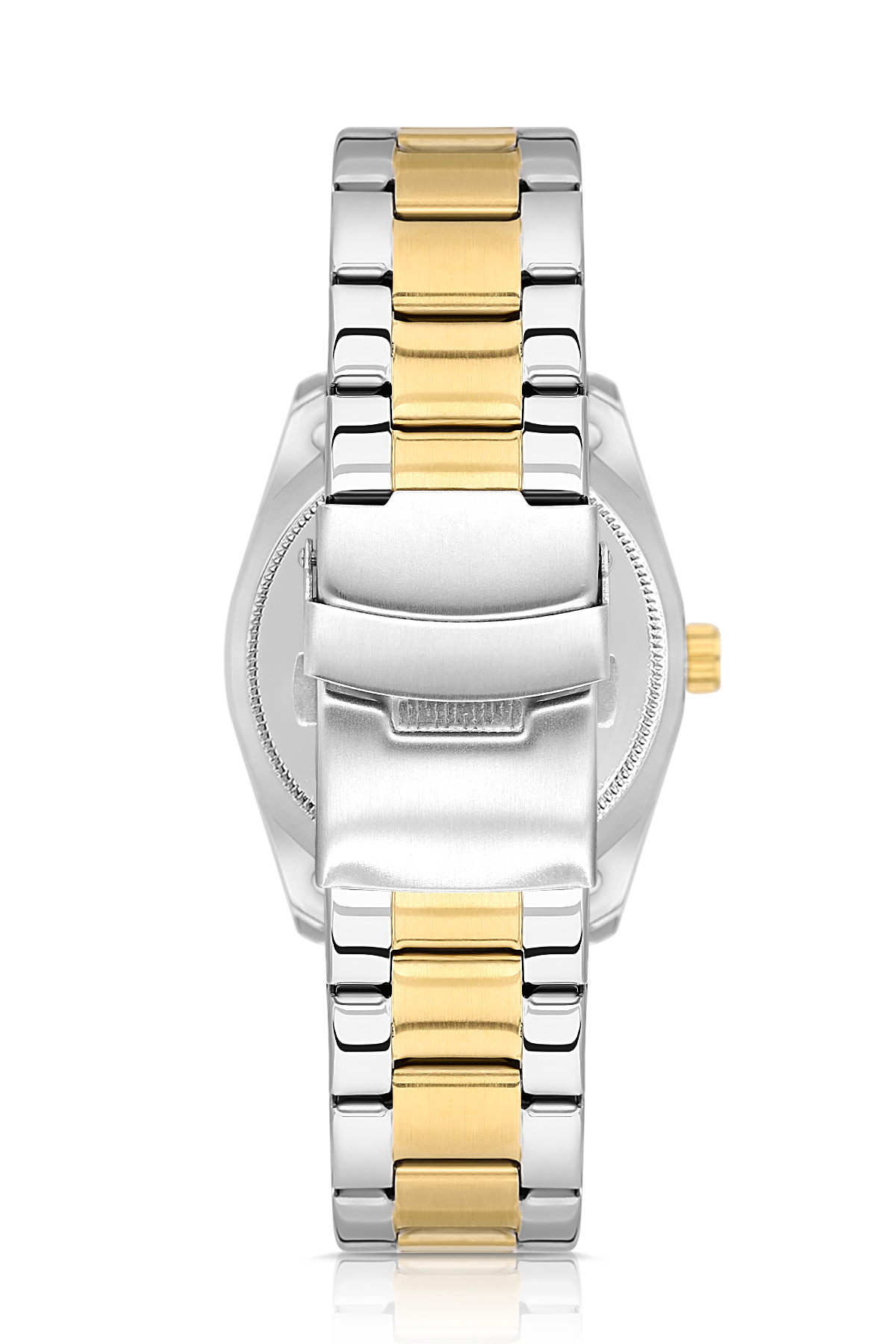 Ay Gün Gösterge Takvimli Erkek Kol Saati Ve 55 Ml Parfüm Seti Gold Gümüş Renk St-5014E9 Altın St-5014E9