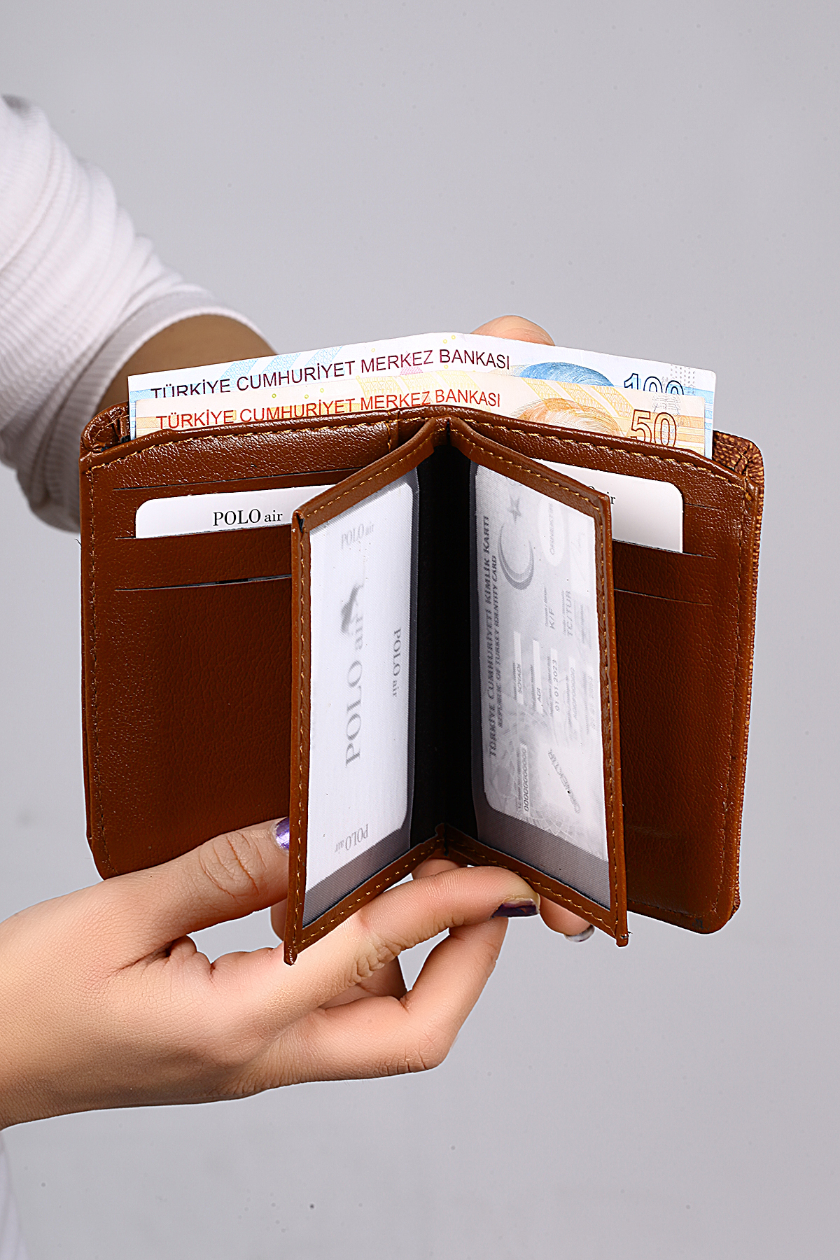 Erkek Kol Saati Cüzdan Kemer Kartlık Anahtarlık Çakmak Hediyelik Kutusunda Taba Set Pl-7042E3 Taba-Gold-Gümüş Pl-7042E3