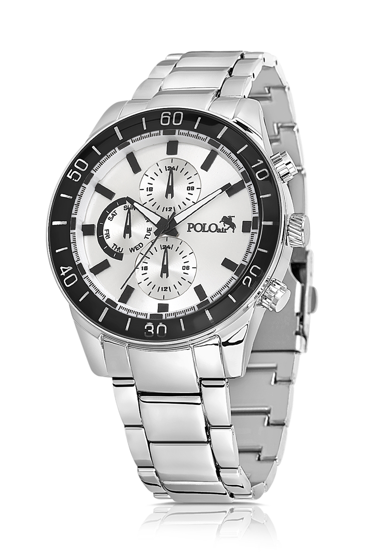 Erkek Kol Saati Cüzdan Kemer Kartlık Çakmak Hediyelik Kutusunda Gümüş Gri Renk Pl-7026E4 Gümüş Pl-7026E4