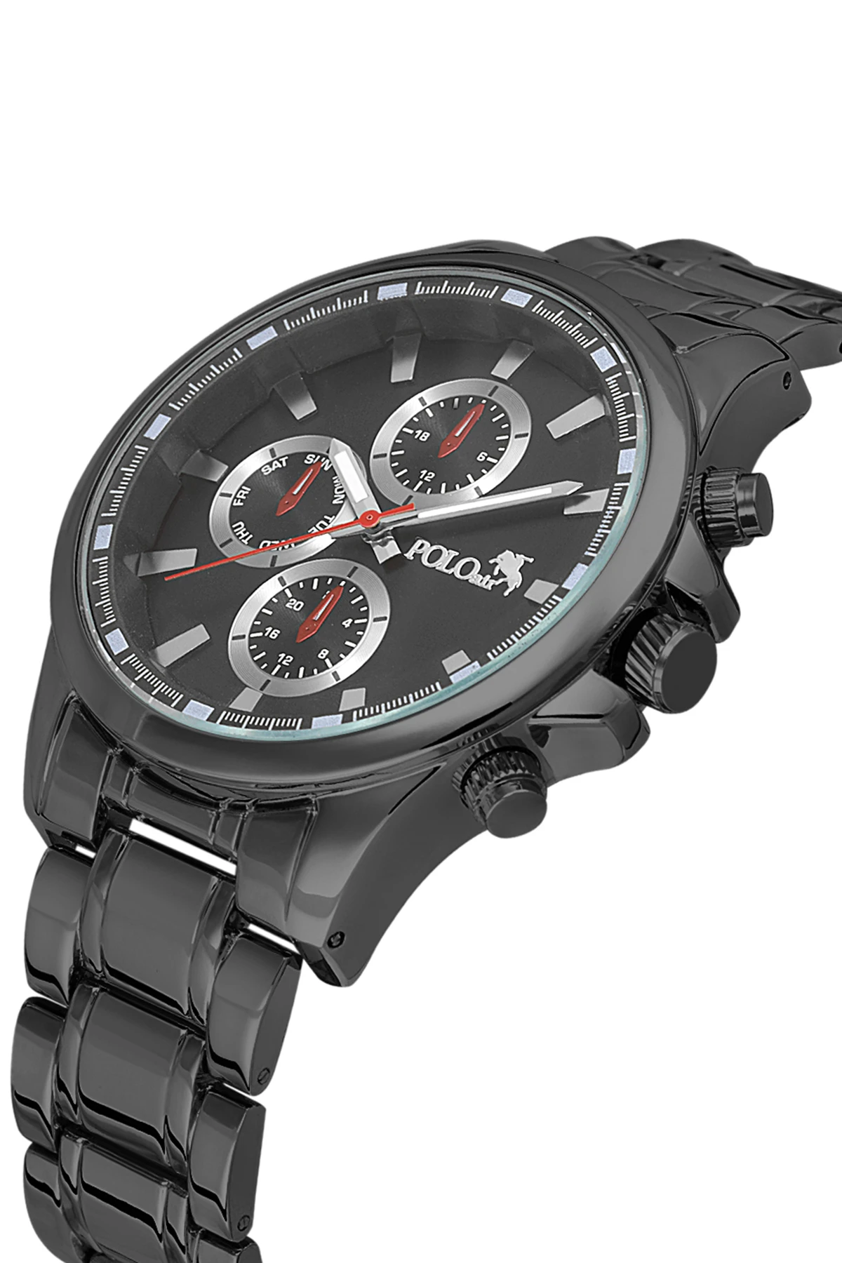 Erkek Kol Saati Cüzdan Kemer Kartlık Çakmak Hediyelik Kutusunda Siyah Renk Pl-7037E1 Siyah Pl-7037E1