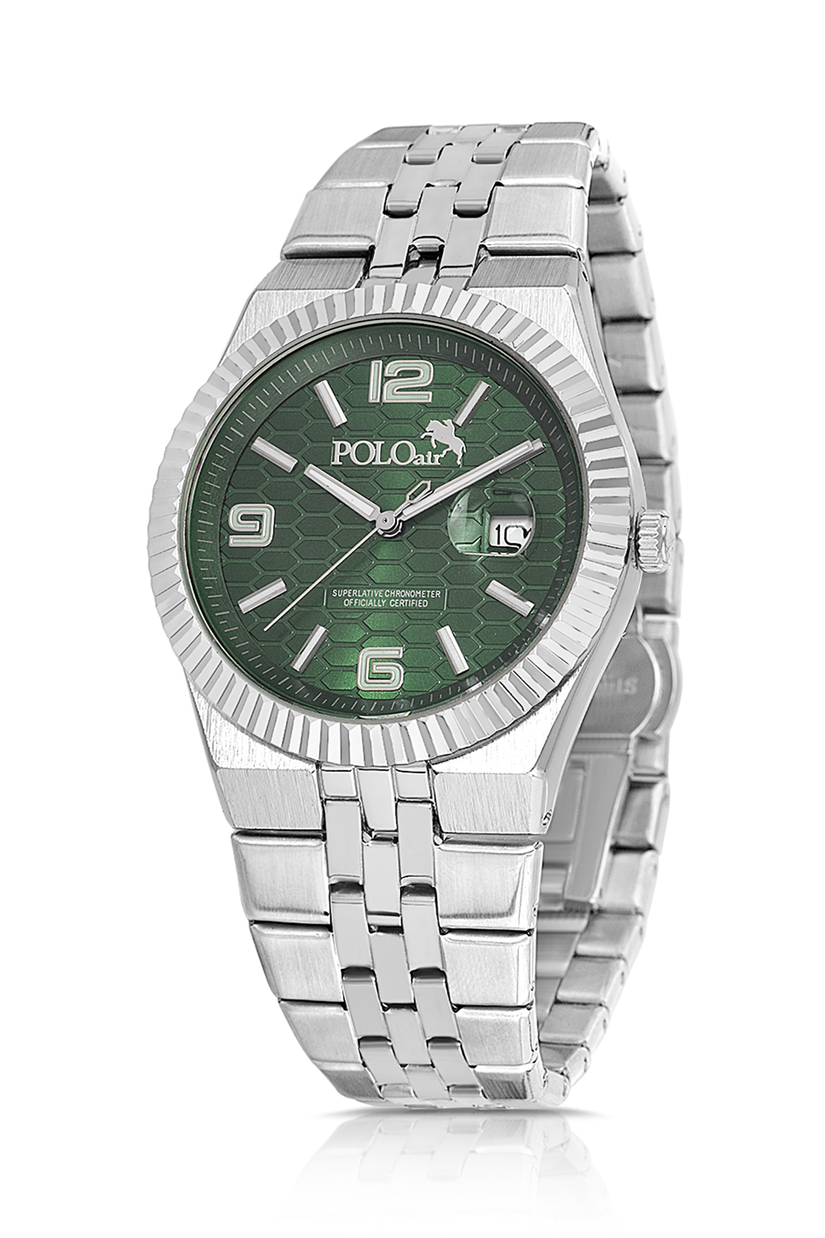 Erkek Kol Saati Kemer Cüzdan Kartlık Çakmak Anahtarlık Hediyelik Kutusunda Yeşil Set Pl-7030E3 Yeşil Pl-7030E3