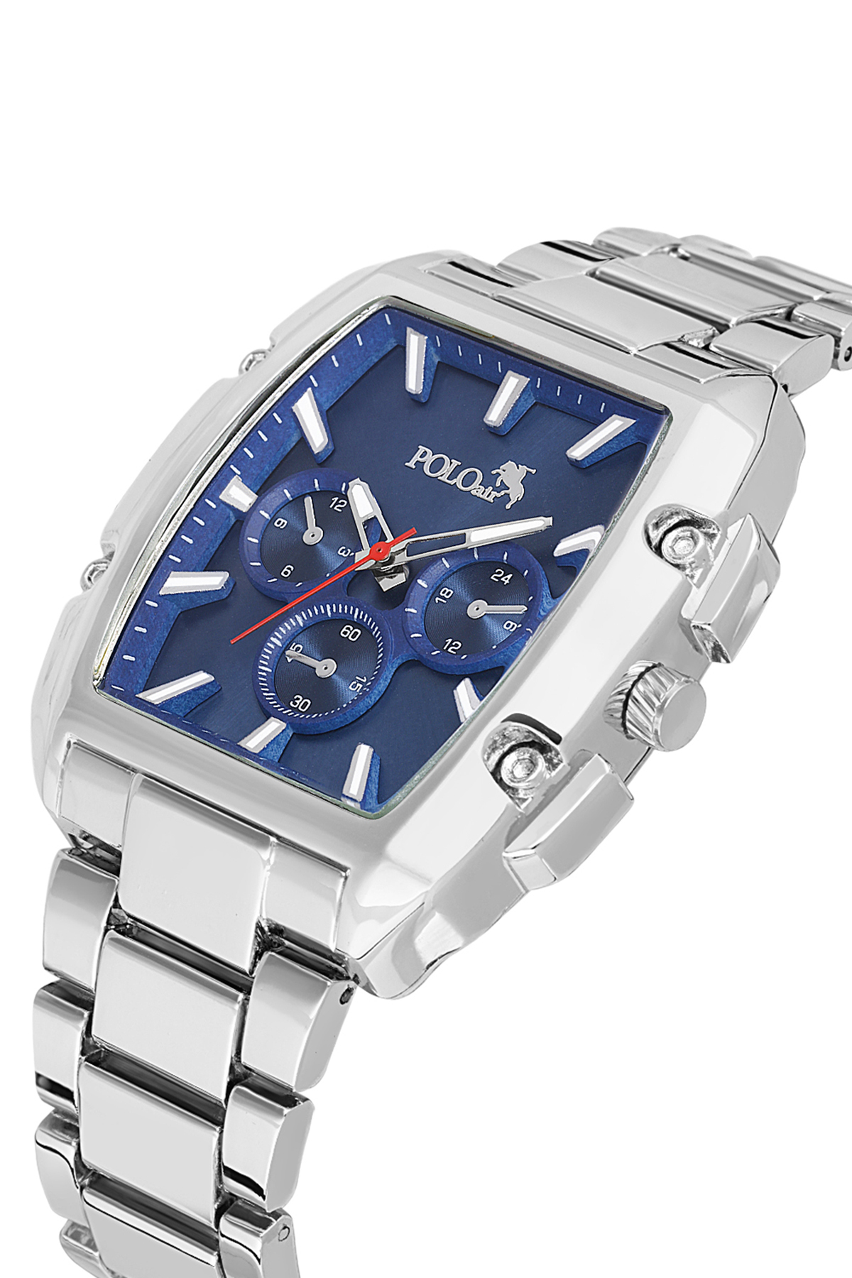 Erkek Kol Saati Kemer Cüzdan Kartlık Çakmaklı Hediyelik Kutusunda Gümüş Lacivert Set Pl-7027E2 Lacivert Pl-7027E2