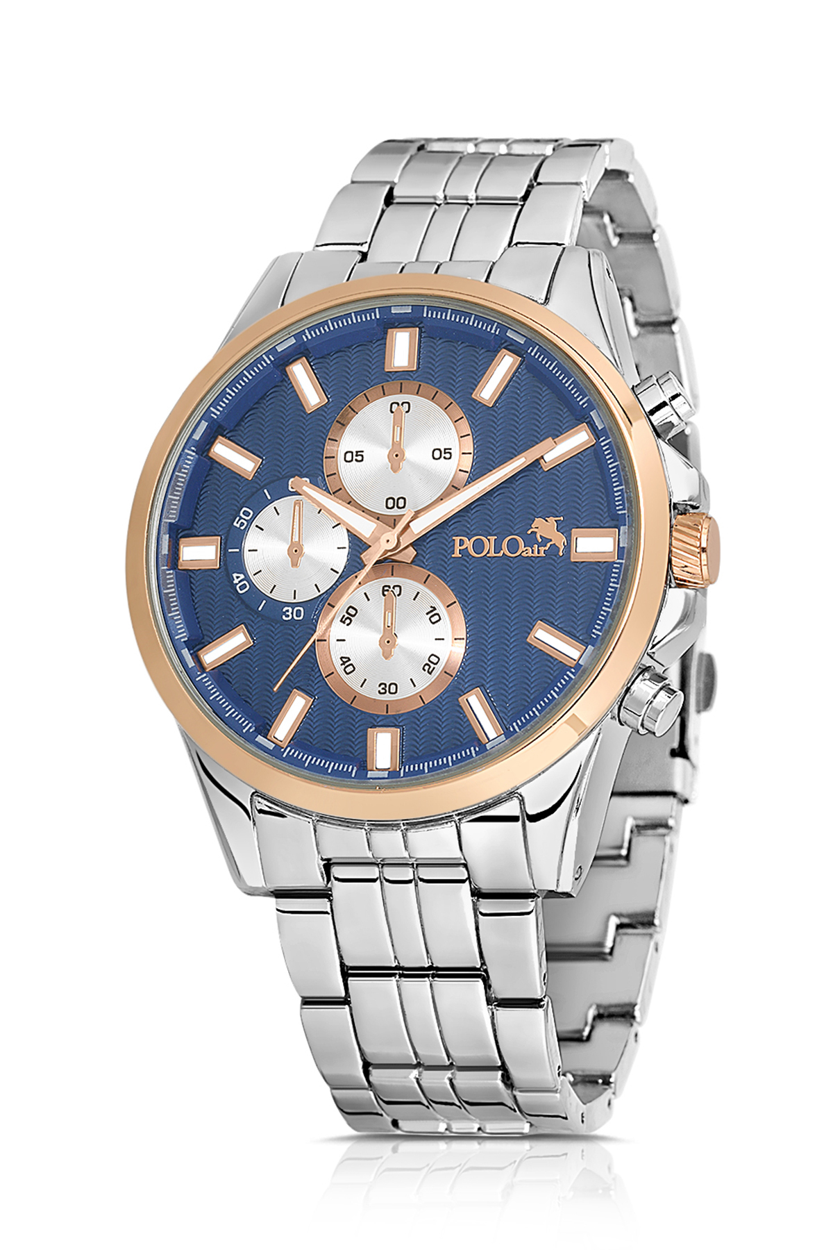 Erkek Kol Saati Kemer Cüzdan Kartlık Çakmaklı Hediyelik Kutusunda Gümüş Lacivert Set Pl-7035E6 Lacivert Pl-7035E6