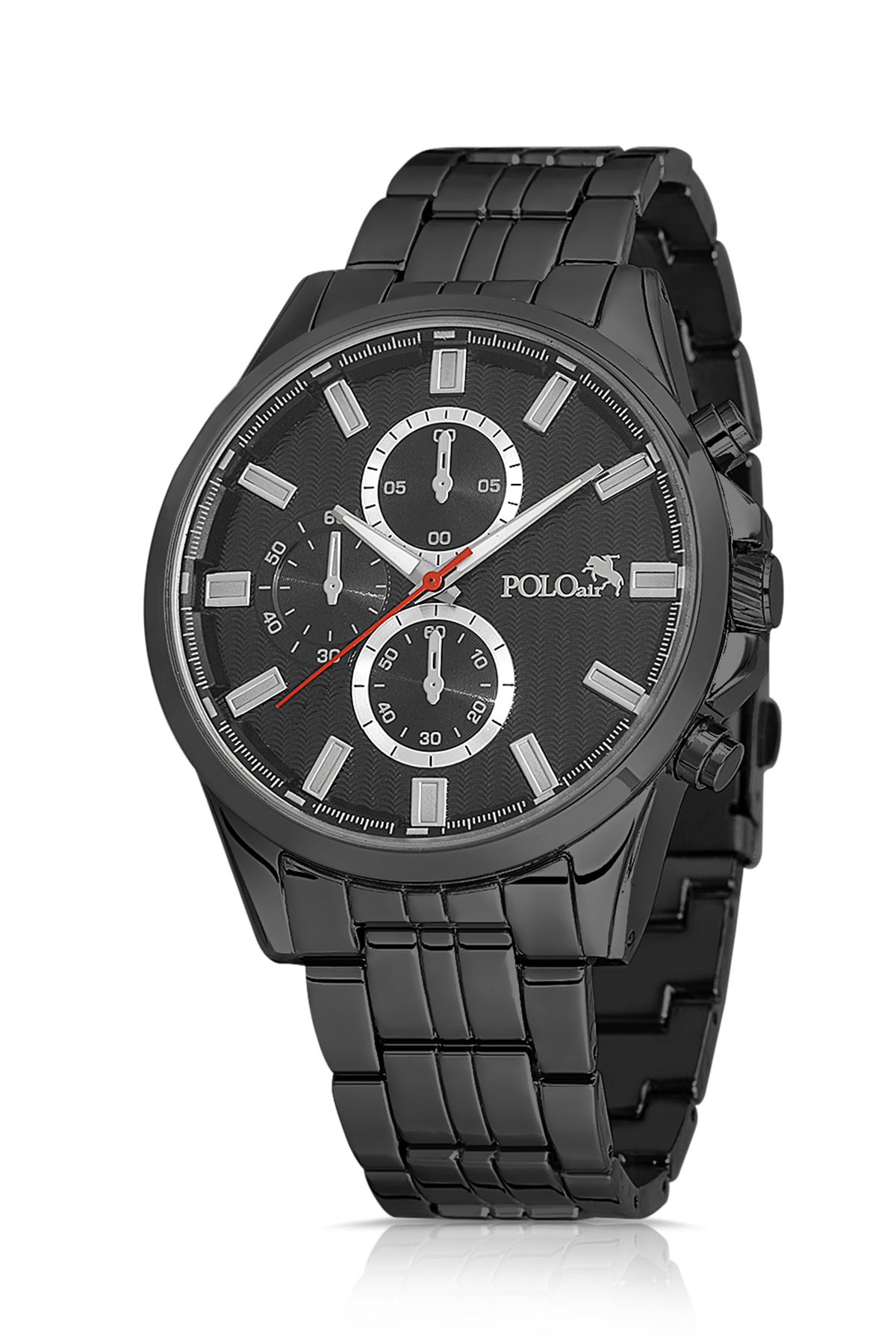 Erkek Kol Saati Kemer Cüzdan Kartlık Çakmaklı Hediyelik Kutusunda Siyah Set Pl-7035E1 Siyah Pl-7035E1