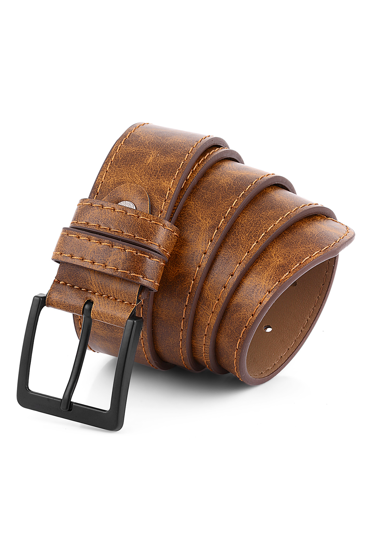 Erkek Kol Saati Kemer Cüzdan Kartlık Parfüm Hediyelik Kutusunda Beyaz Altın Set Pl-7048E5 Altın Pl-7048E5