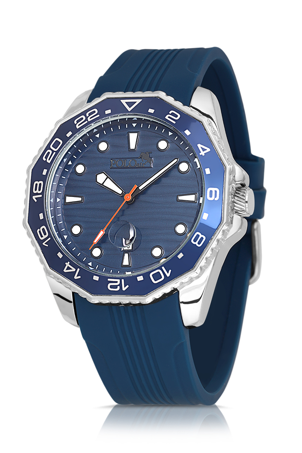 Erkek Kol Saati Kemer Cüzdan Kartlık Parfüm Hediyelik Kutusunda Gümüş Lacivert Set Pl-7049E2 Lacivert Pl-7049E2