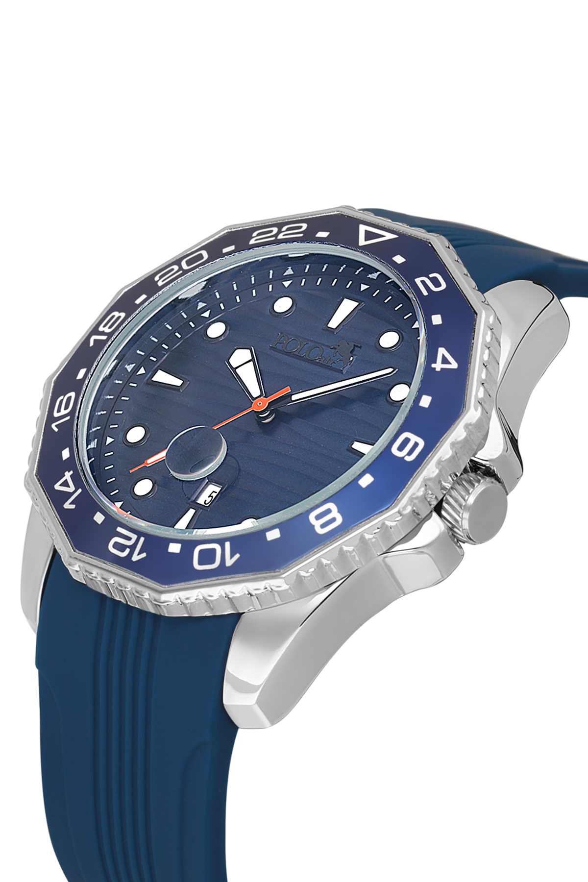 Erkek Kol Saati Kemer Cüzdan Kartlık Parfüm Hediyelik Kutusunda Gümüş Lacivert Set Pl-7049E2 Lacivert Pl-7049E2