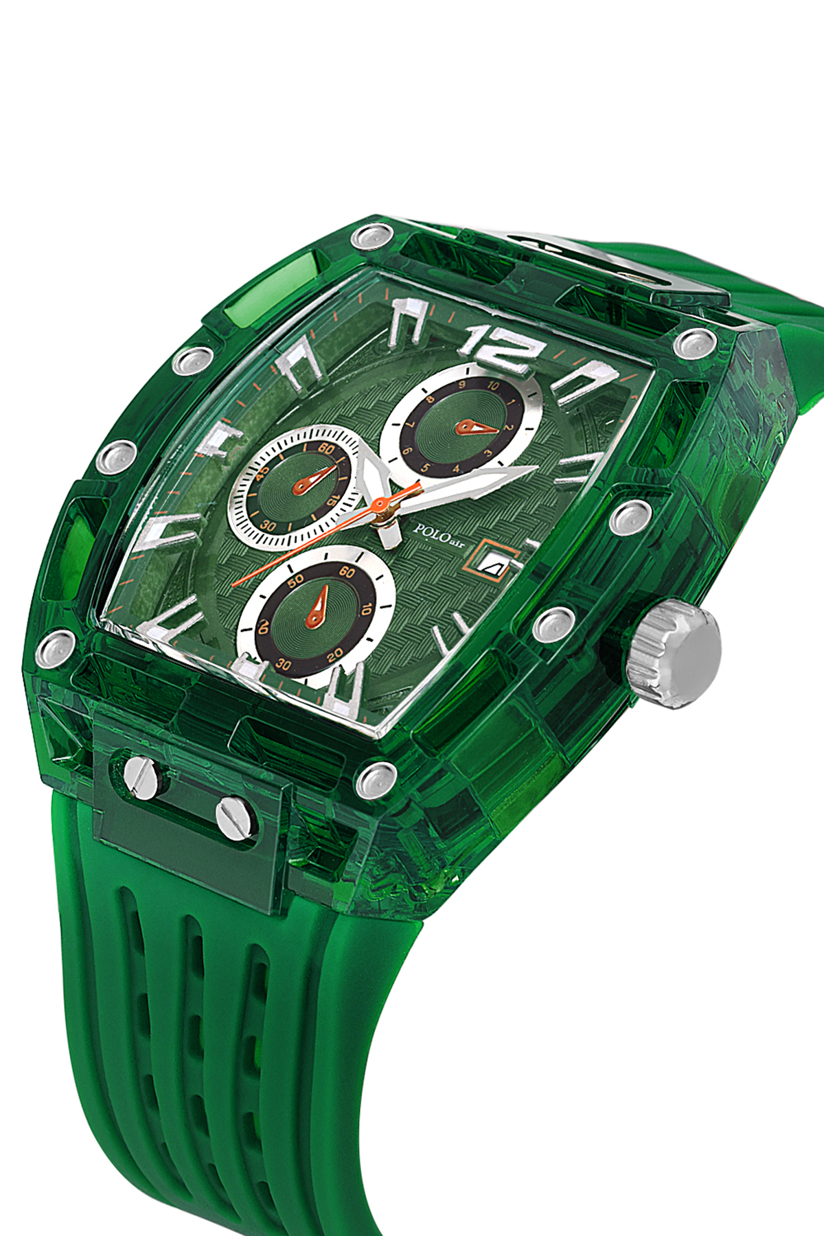 Erkek Kol Saati Kemer Cüzdan Kartlık Parfüm Hediyelik Kutusunda Yeşil Renk Pl-7051E3 Yeşil Pl-7051E3