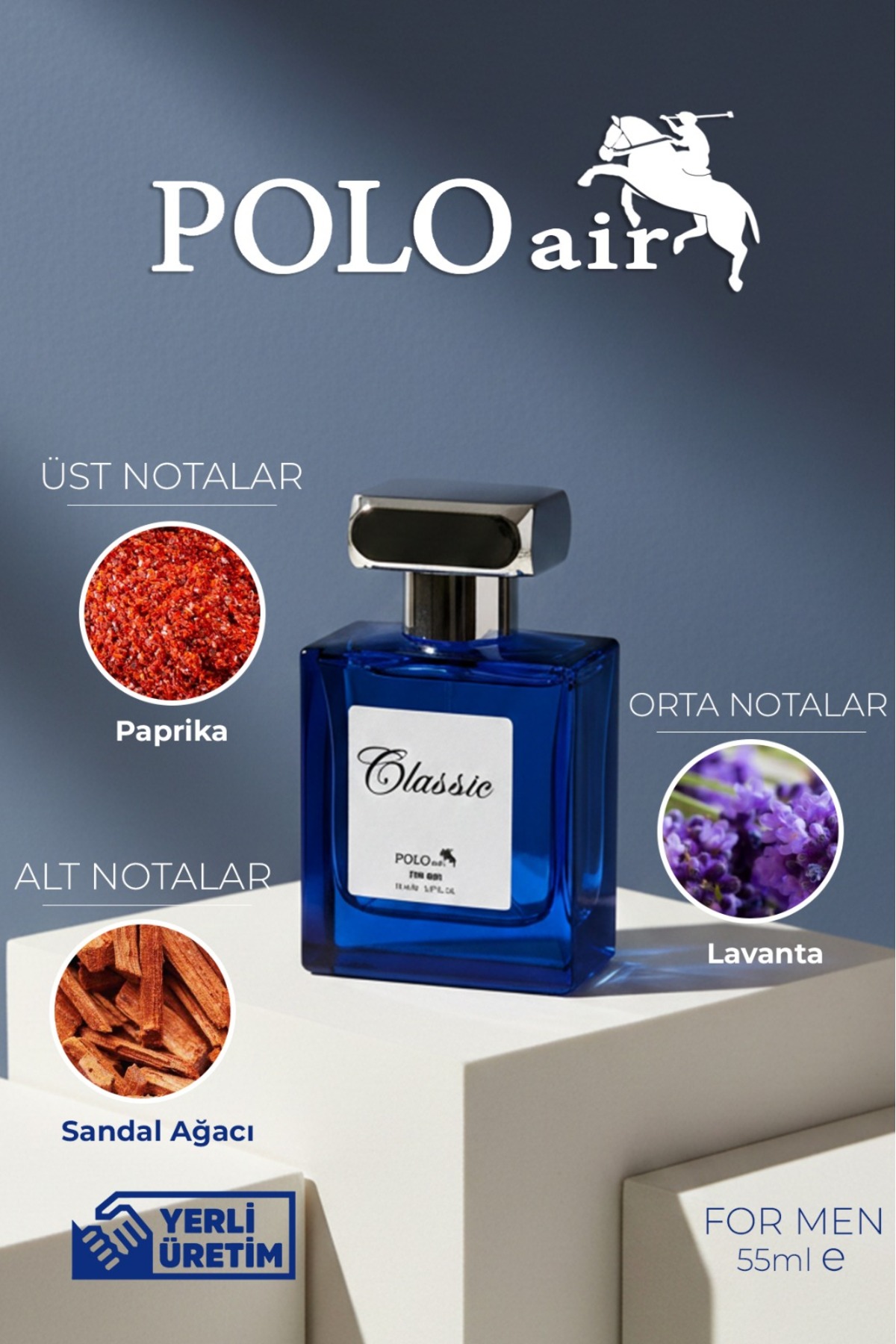 Erkek Kol Saati Ve 55Ml Parfüm Hediyelik Kutusunda Set Gümüş Lacivert Renk St-5007E2 Lacivert St-5007E2