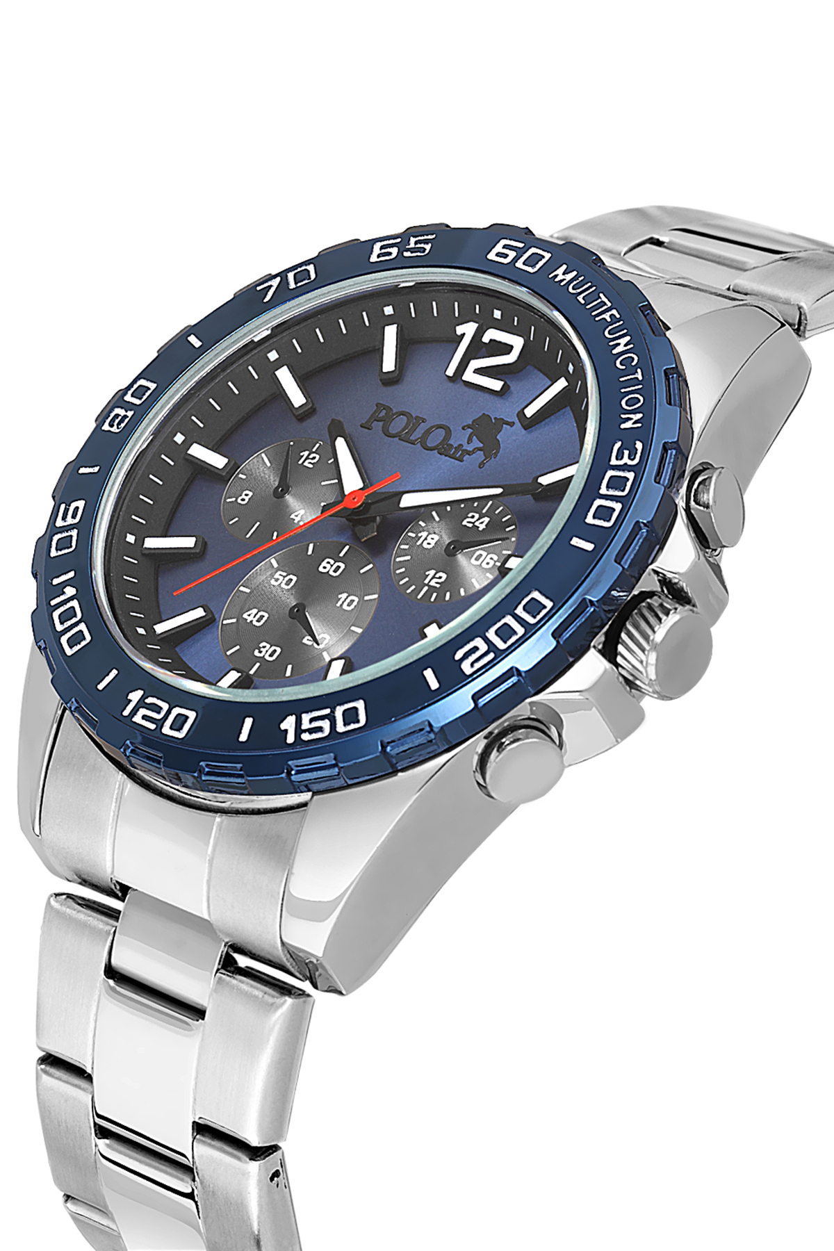 Erkek Kol Saati Ve 55Ml Parfüm Hediyelik Kutusunda Set Gümüş Lacivert Renk St-5011E2 Lacivert St-5011E2