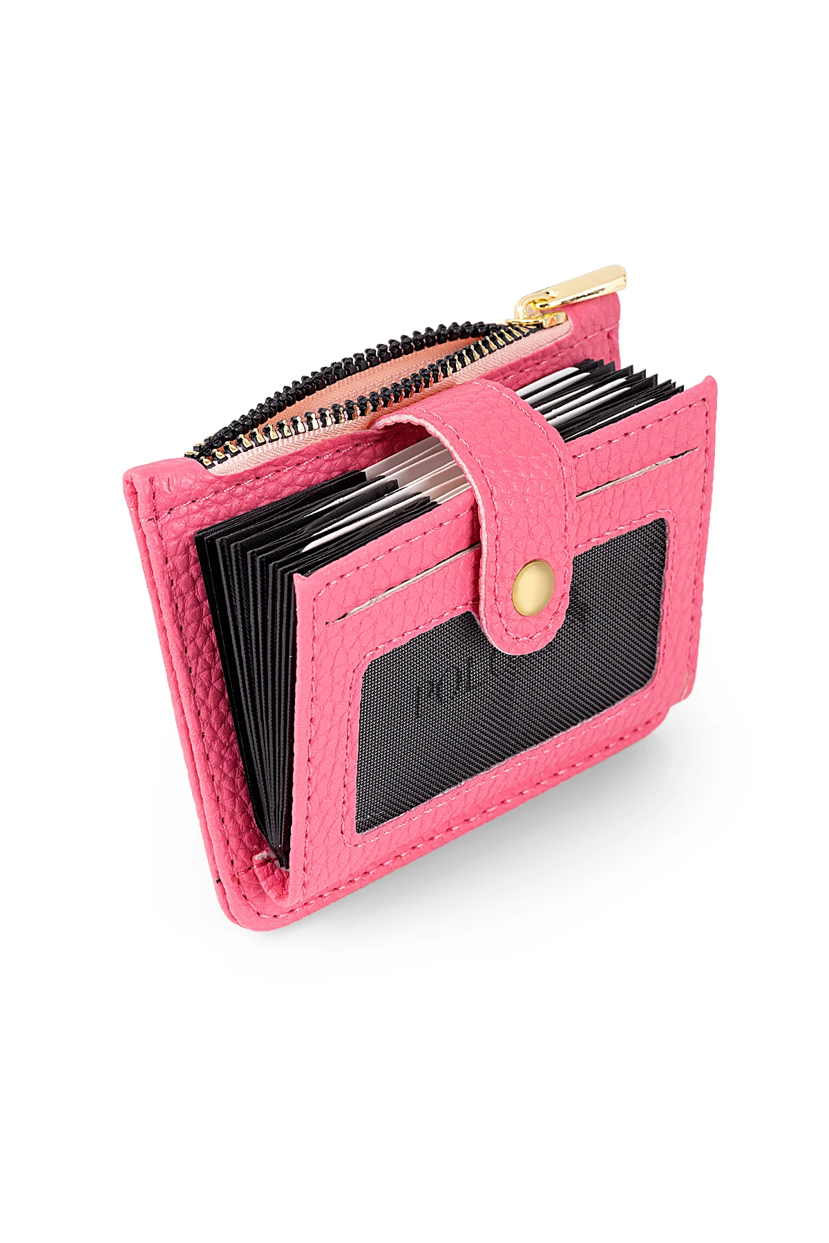 Fermuarlı Akordiyon Model Kartlık Pembe Renk Czn-710-P Pembe Czn-710-P