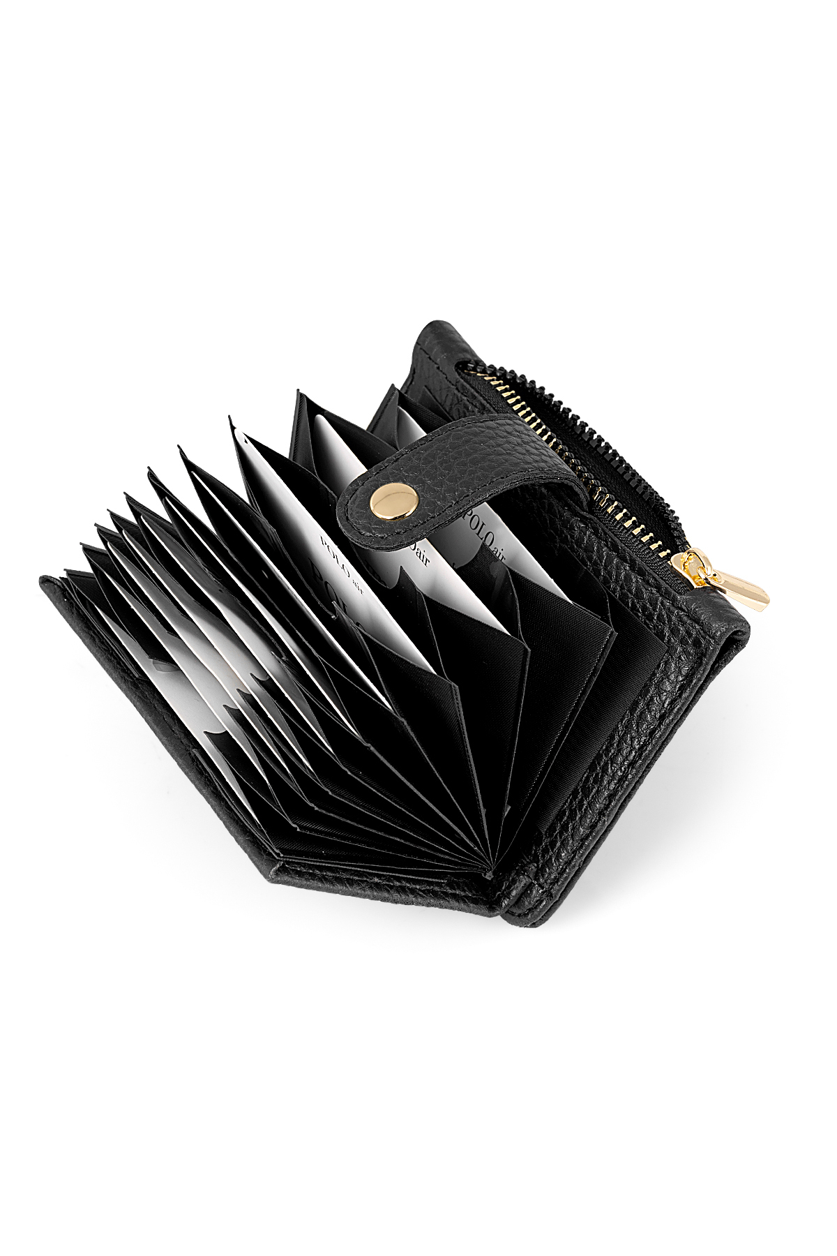 Fermuarlı Akordiyon Model Kartlık Siyah Renk Czn-710-S Siyah Czn-710-S