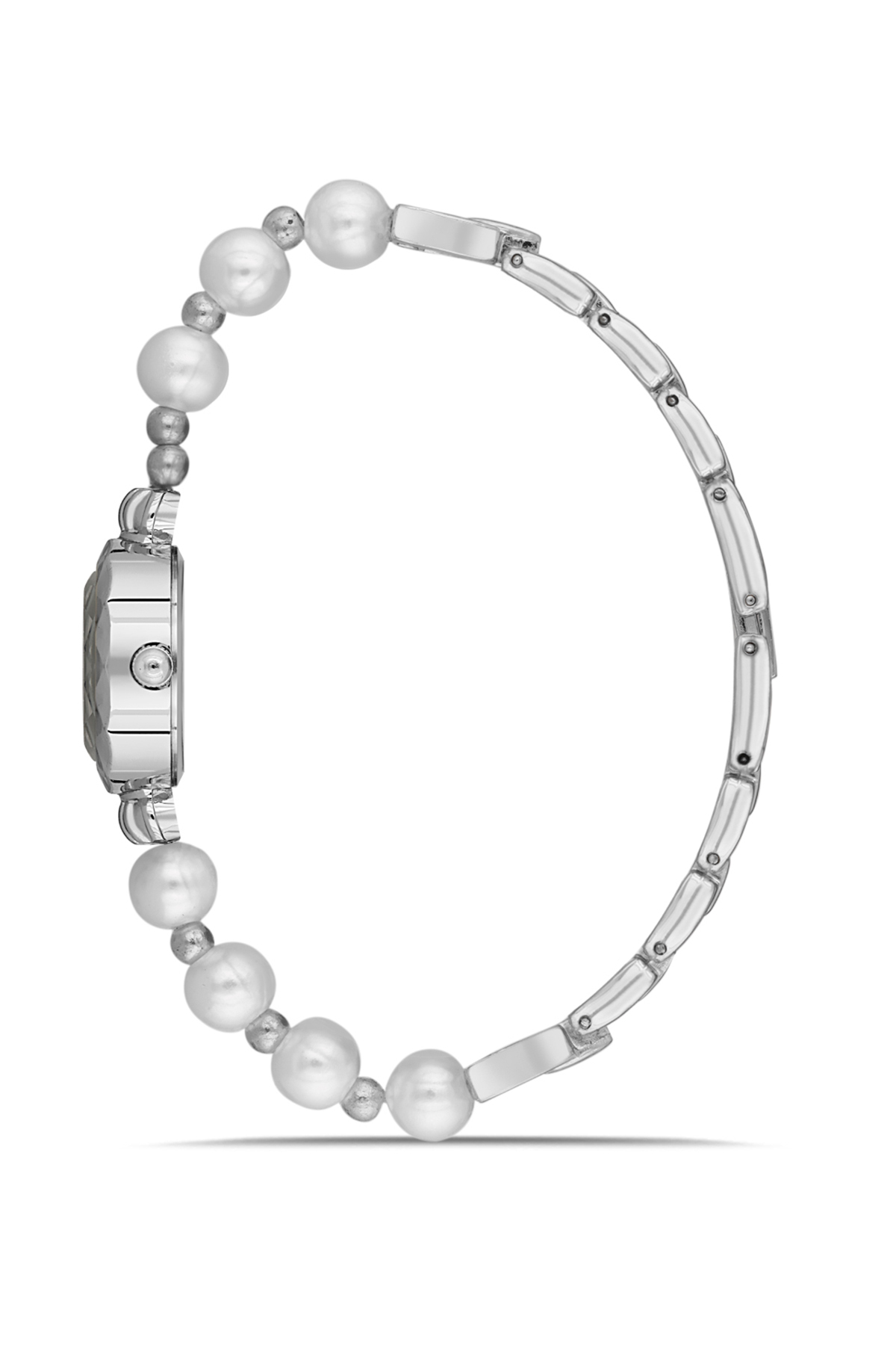 Kadın Kol Saati Smile Figür Mantar Tıpalı Özel Notlu Cam Dilek Şişe Seti Gümüş Beyaz Renk St-2181S2 Gümüş St-2181S2