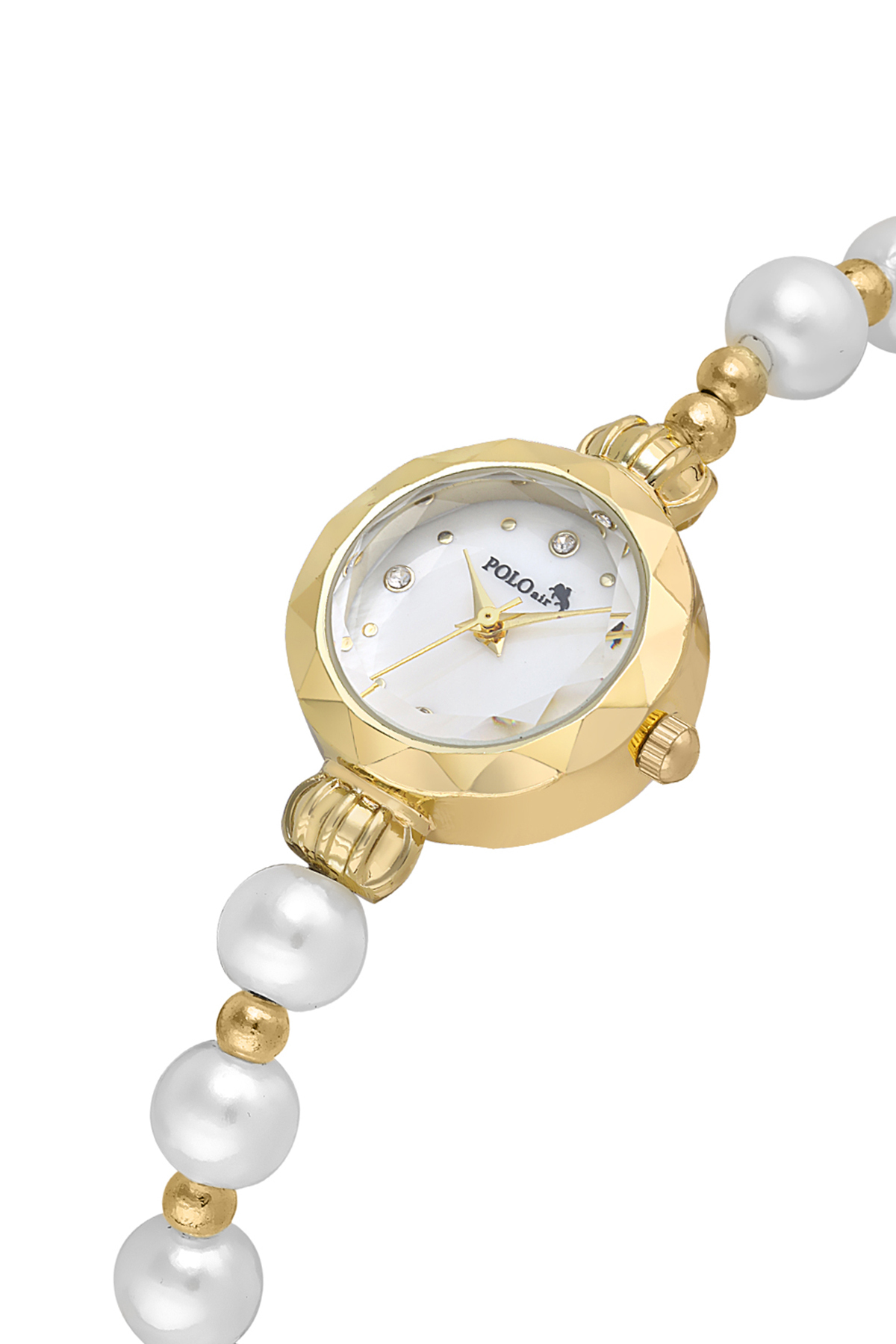 Kadın Kol Saati Smile Figürlü Mantar Tıpalı Özel Notlu Cam Dilek Şişe Seti Gold Beyaz Renk St-2181S1 Altın St-2181S1