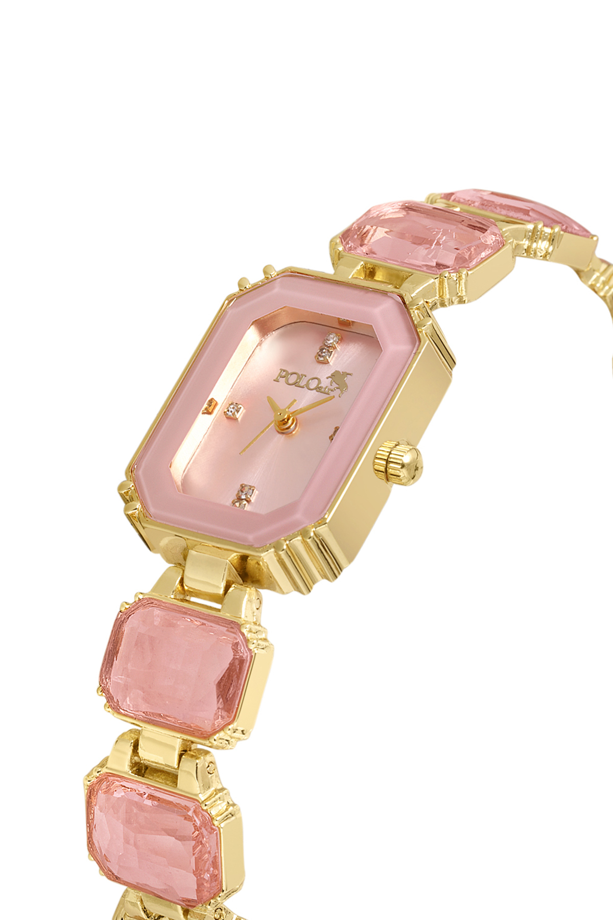 Kadın Kol Saati Smile Figürlü Mantar Tıpalı Özel Notlu Cam Dilek Şişe Seti Gold Pembe Renk St-2180S1 Pembe St-2180S1