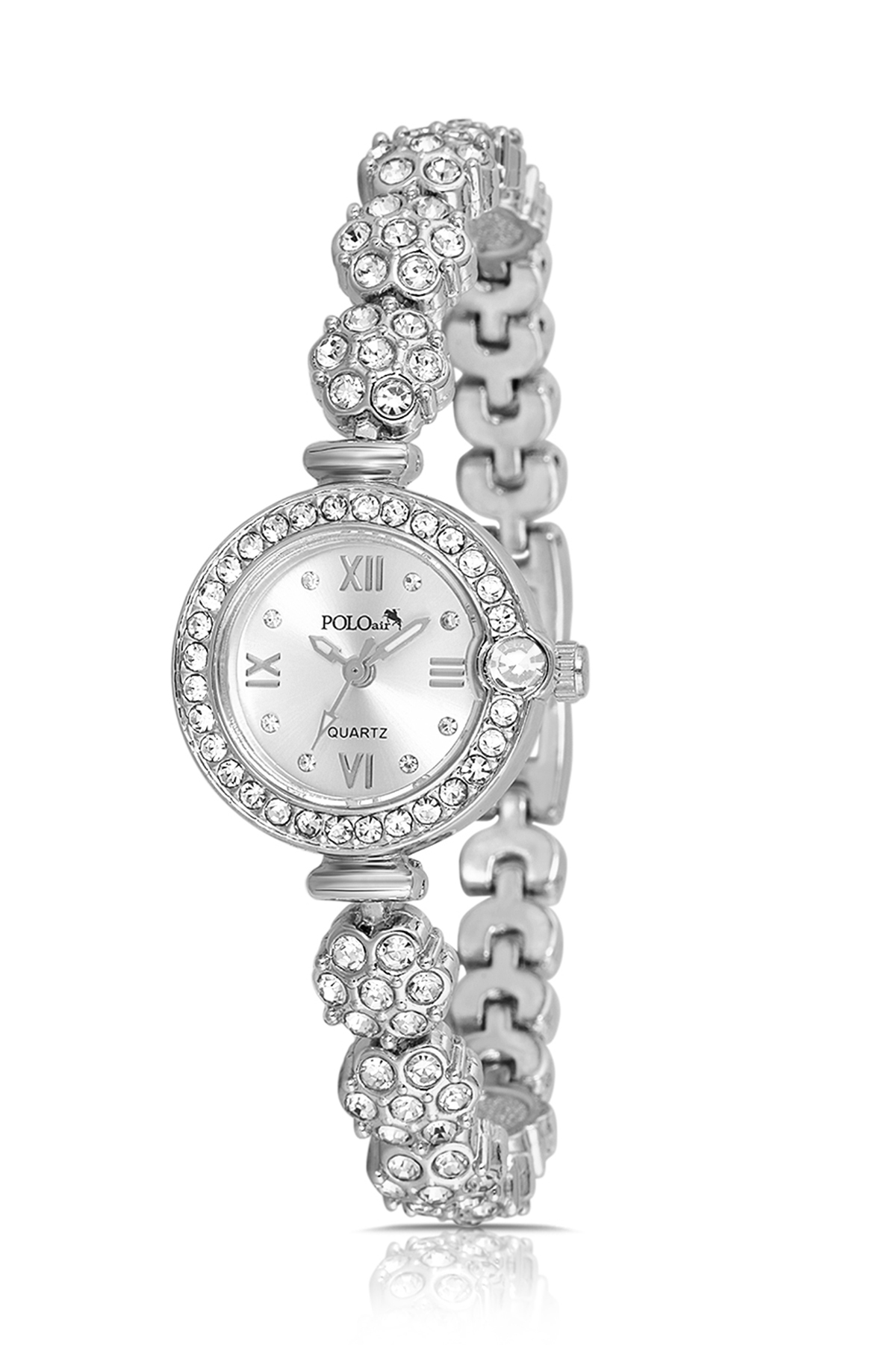 Kadın Kol Saati Ve Smile Figürlü Mantar Tıpalı Özel Notlu Cam Dilek Şişe Gümüş Renk St-2183S2 Gümüş St-2183S2